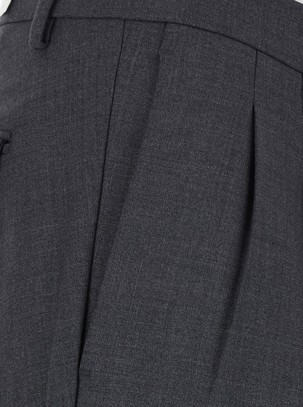 Michael Coal Double Pleated Tech Fabric Trousers — Gray, view 3