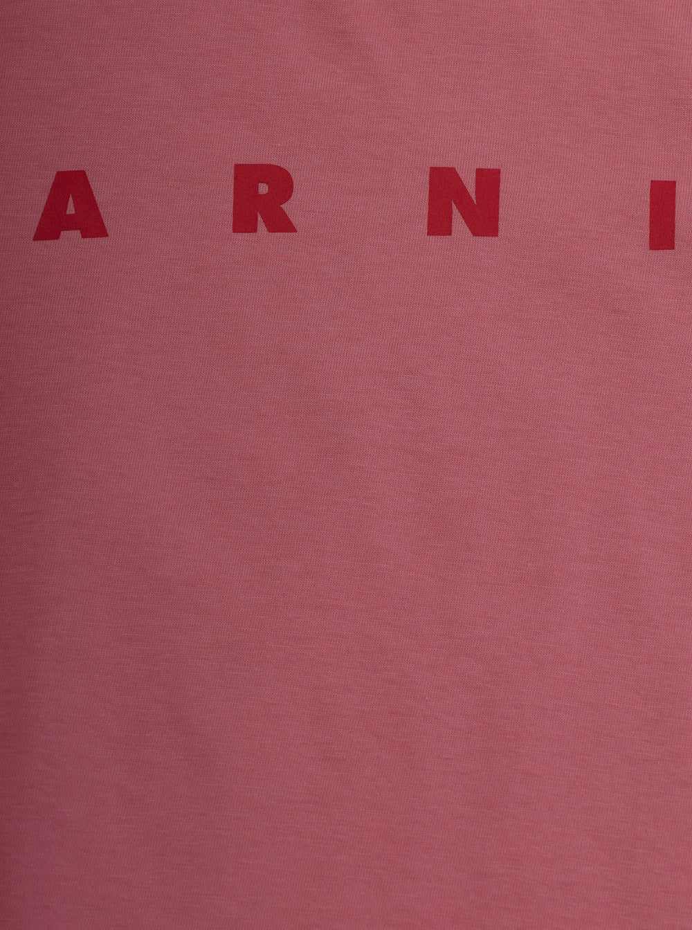 Marni Logo-Embroidered Cotton T-Shirt — Pink, view 3