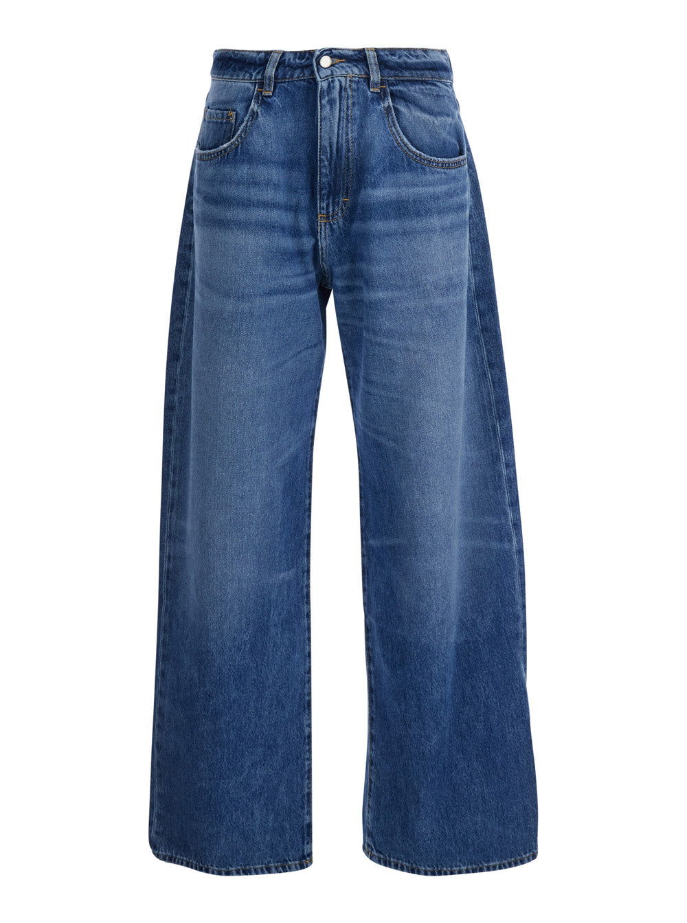 Icon Denim High-Waisted Straight-Leg Jeans — Blue by Icon Denim