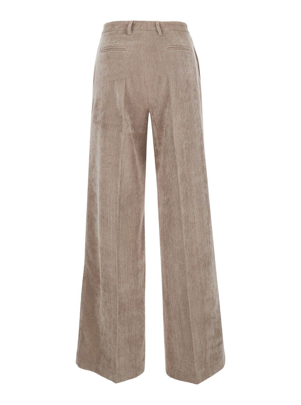 Leplain Corduroy Straight-Leg Trousers — Beige, view 2