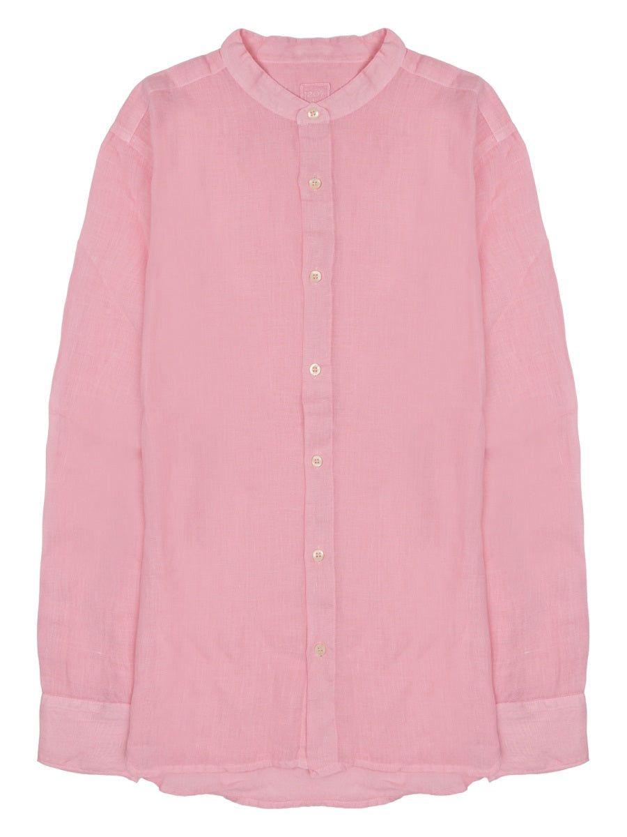 120% Lino 100% Linen Shirt — Pink by 120% Lino