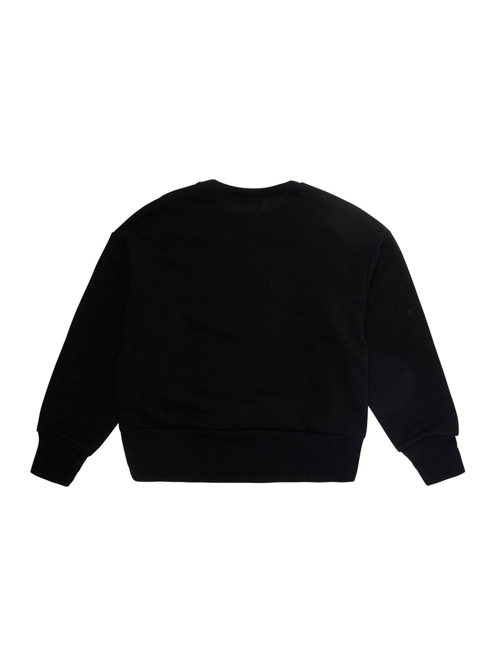 Nº21 Logo-Embroidered Cotton Sweatshirt — Black, view 2