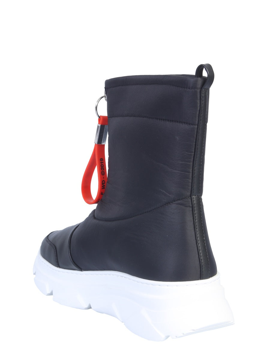 Forward Leather with Zip Closure Boot — Black, view 3