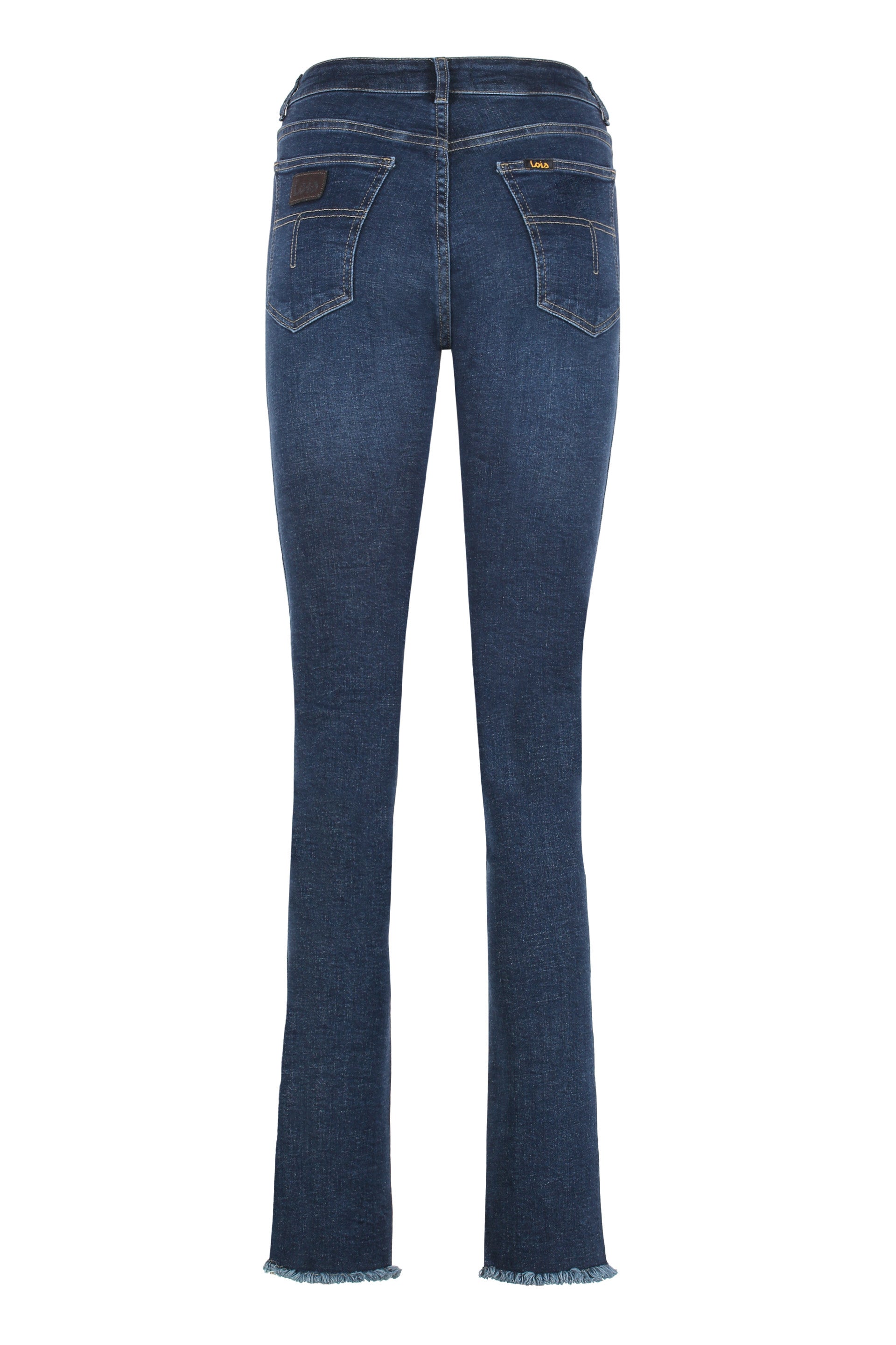 Lois Jeans Skinny Brushed Denim Jeans — Navy, view 2