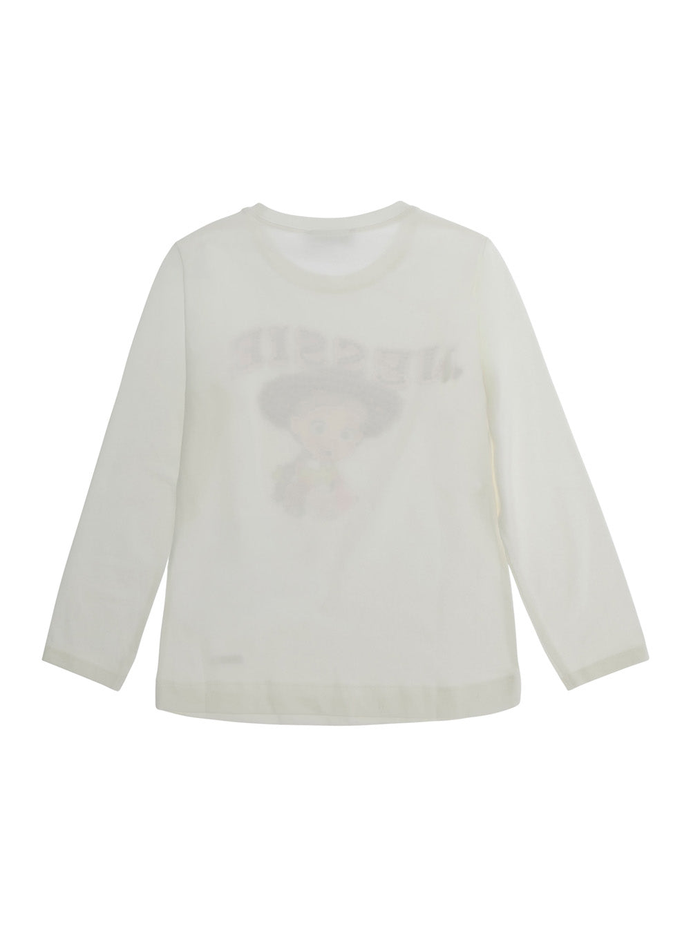 Monnalisa Sequin-Embellished T-Shirt — White, view 2