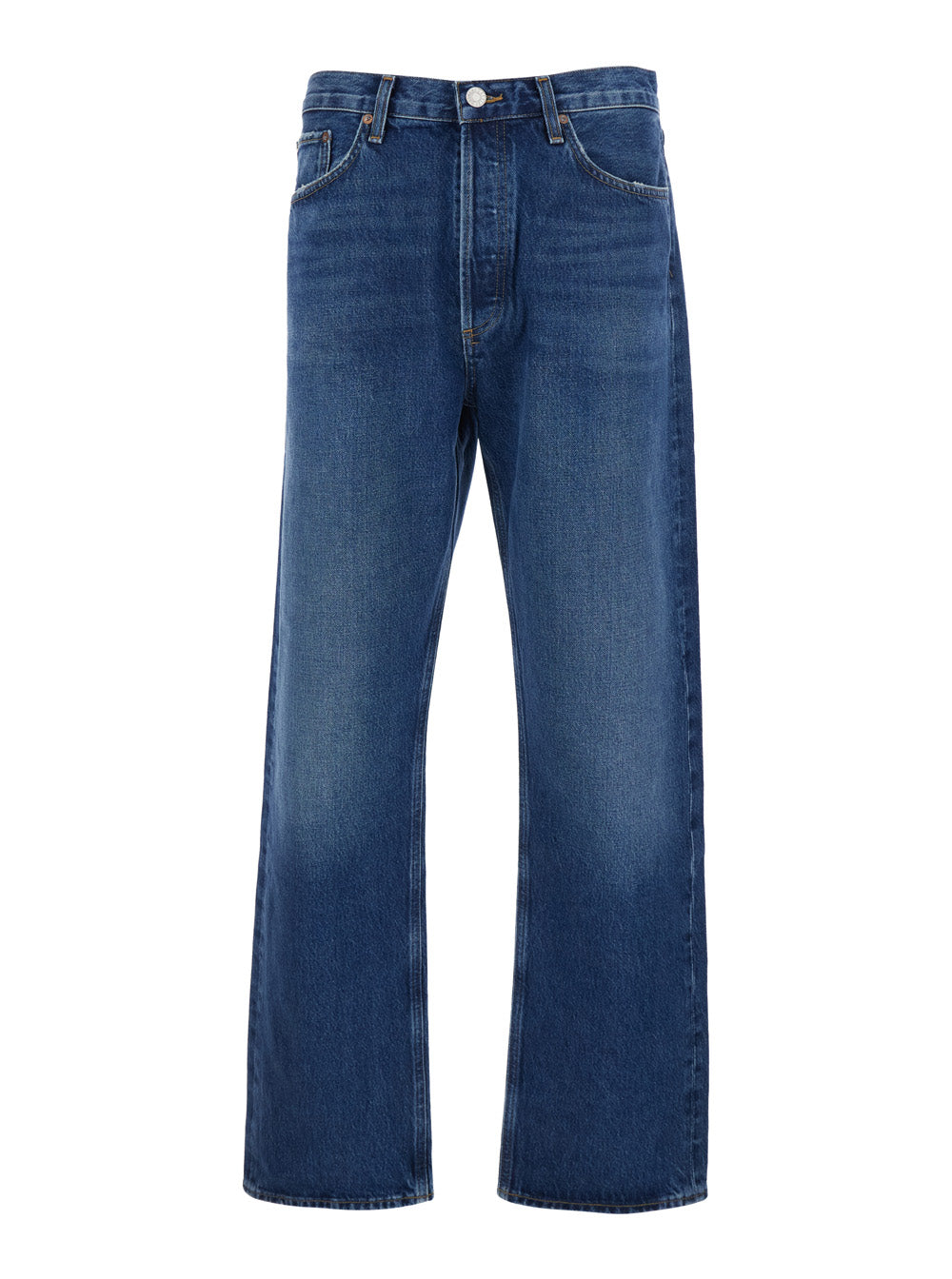 Agolde Regenerative Cotton 90s Five-Pocket Jeans — Blue by Agolde