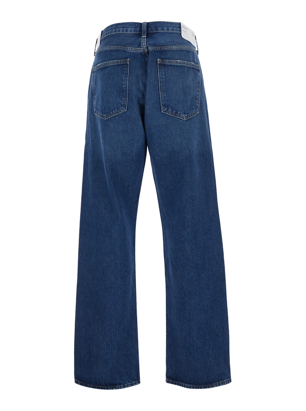 Agolde Regenerative Cotton 90s Five-Pocket Jeans — Blue, view 2
