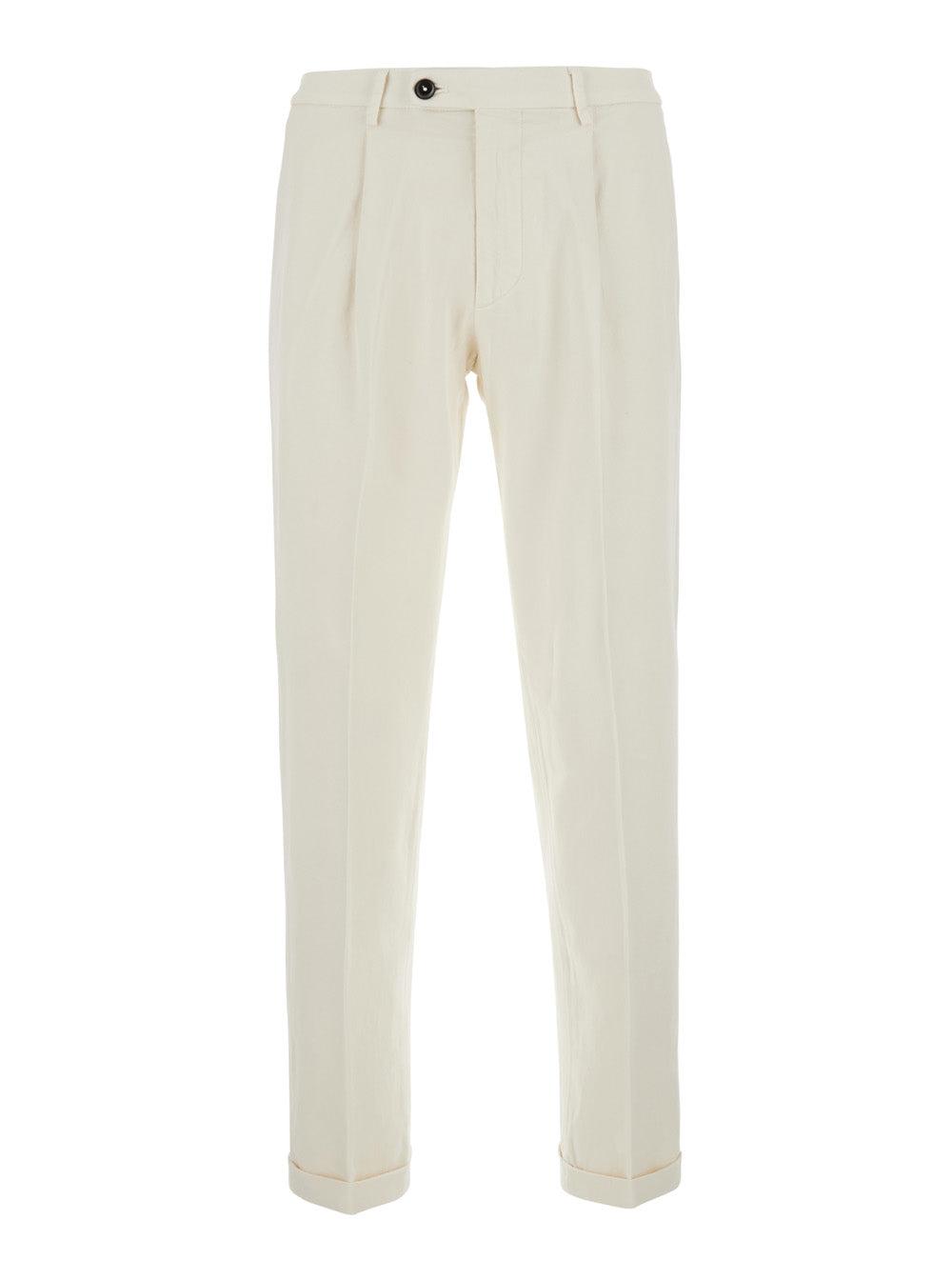 Michael Coal Cotton Trousers — White by Michael Coal