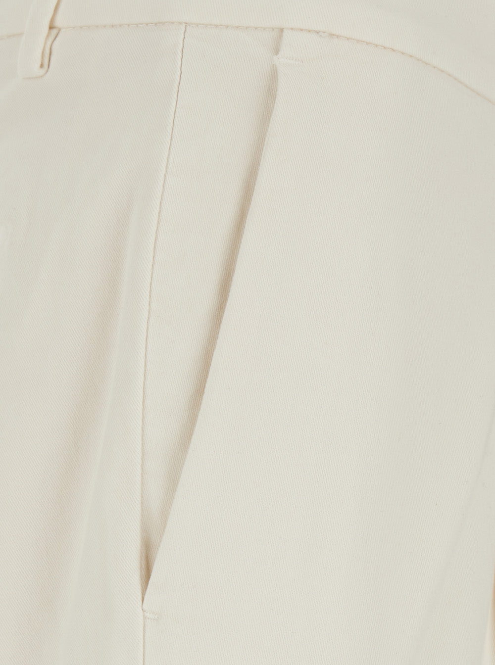 Michael Coal Cotton Trousers — White, view 3