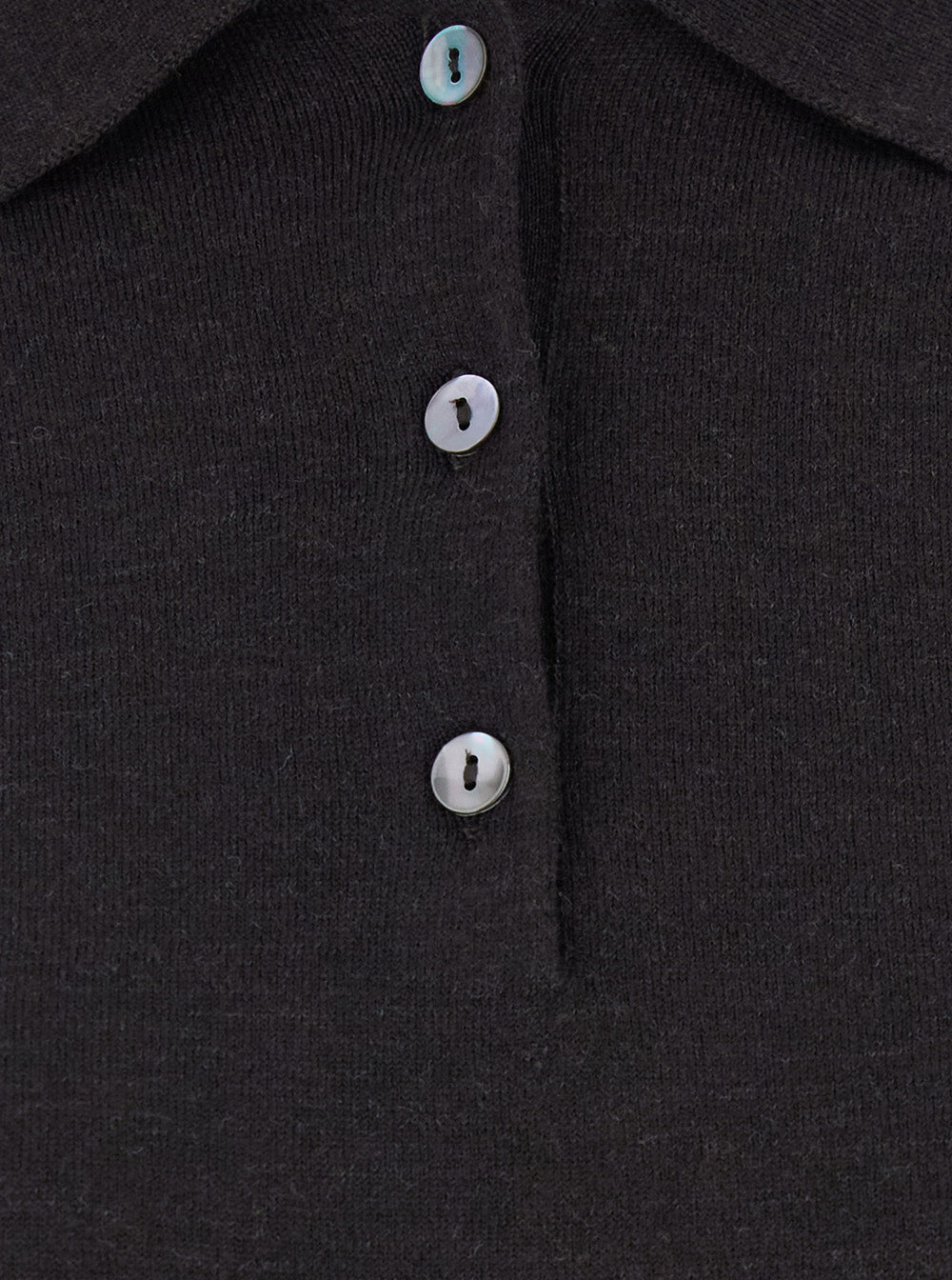 P.A.R.O.S.H. Wool-Cashmere Blend Polo Shirt — Brown, view 3