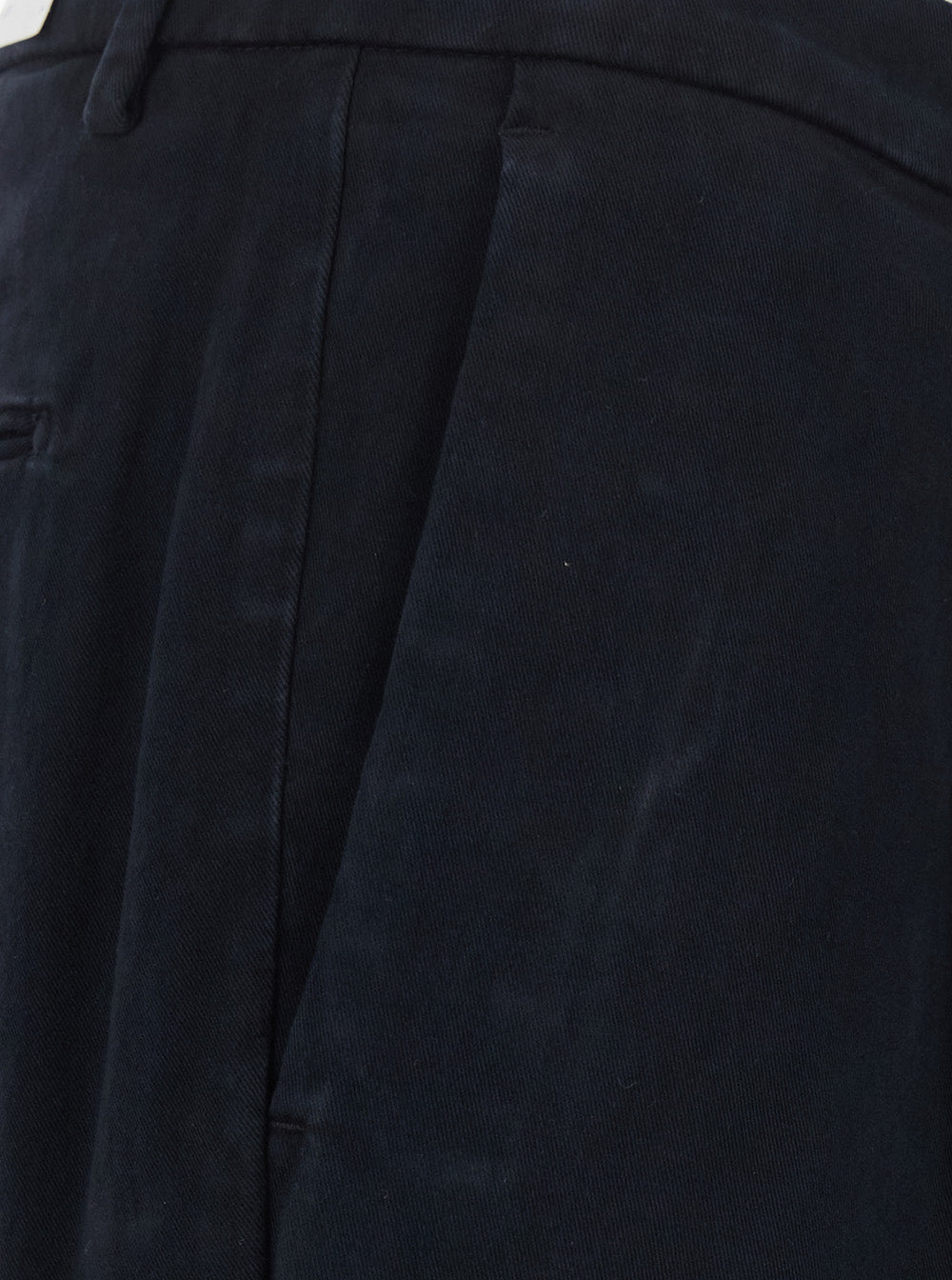 Michael Coal Cotton Blend with Belt Trousers — Navy, view 3