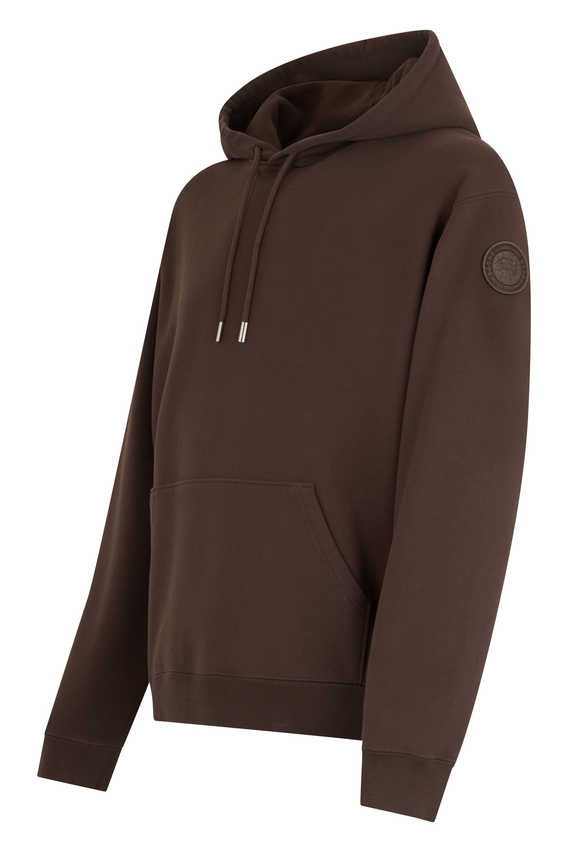Canada Goose Cotton Hoodie — Brown, view 3
