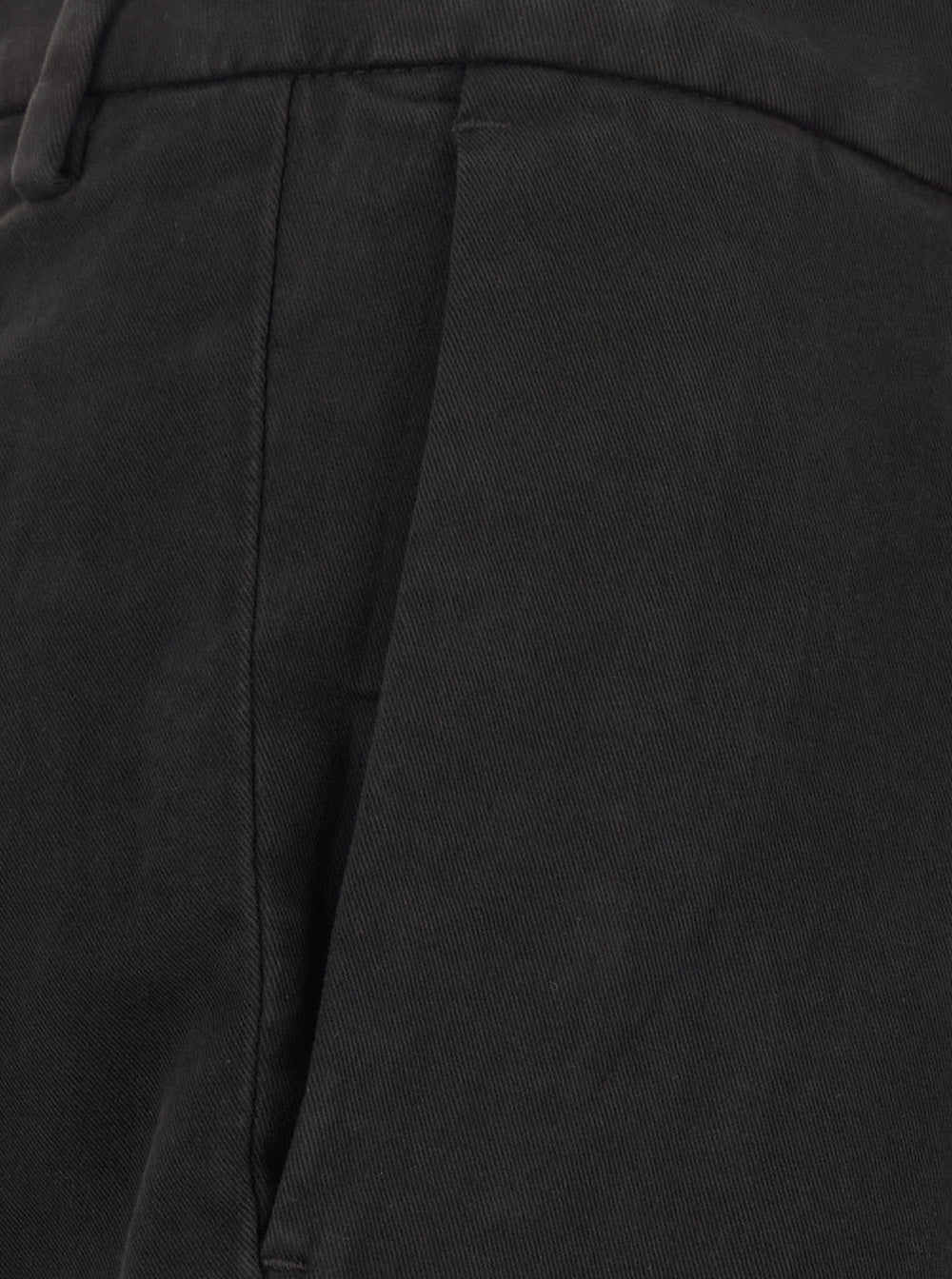Michael Coal Slim Fit Cotton Trousers — Black, view 3