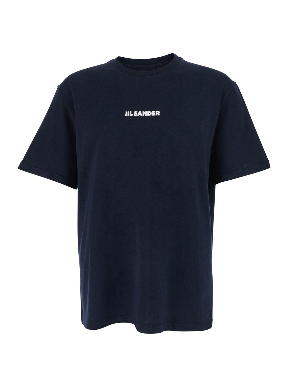 Jil Sander Logo-Embroidered Cotton T-Shirt — Navy by Jil Sander