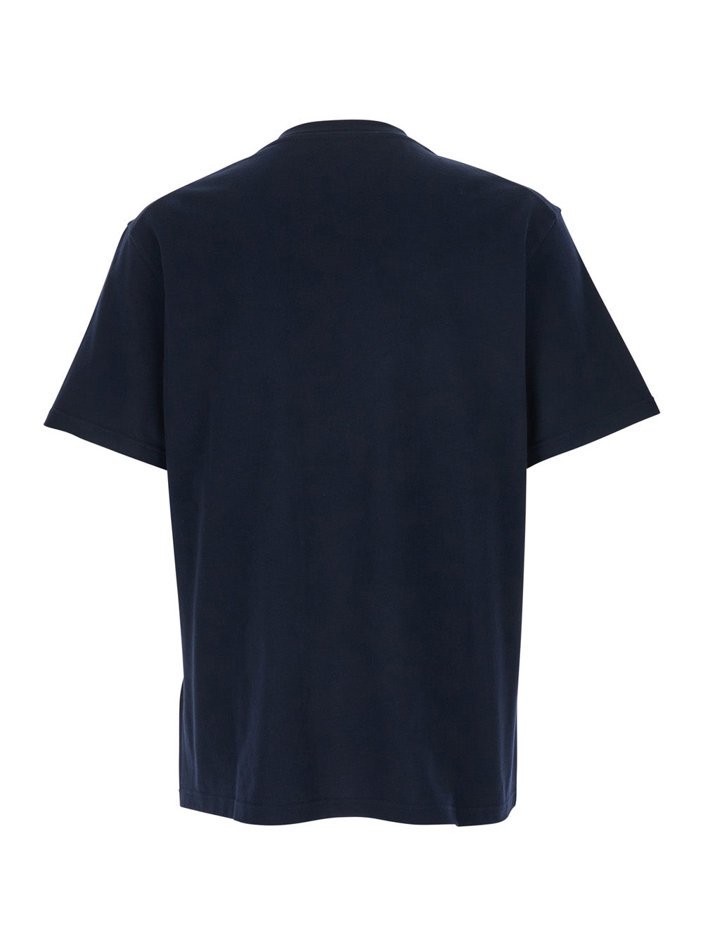 Jil Sander Logo-Embroidered Cotton T-Shirt — Navy, view 2
