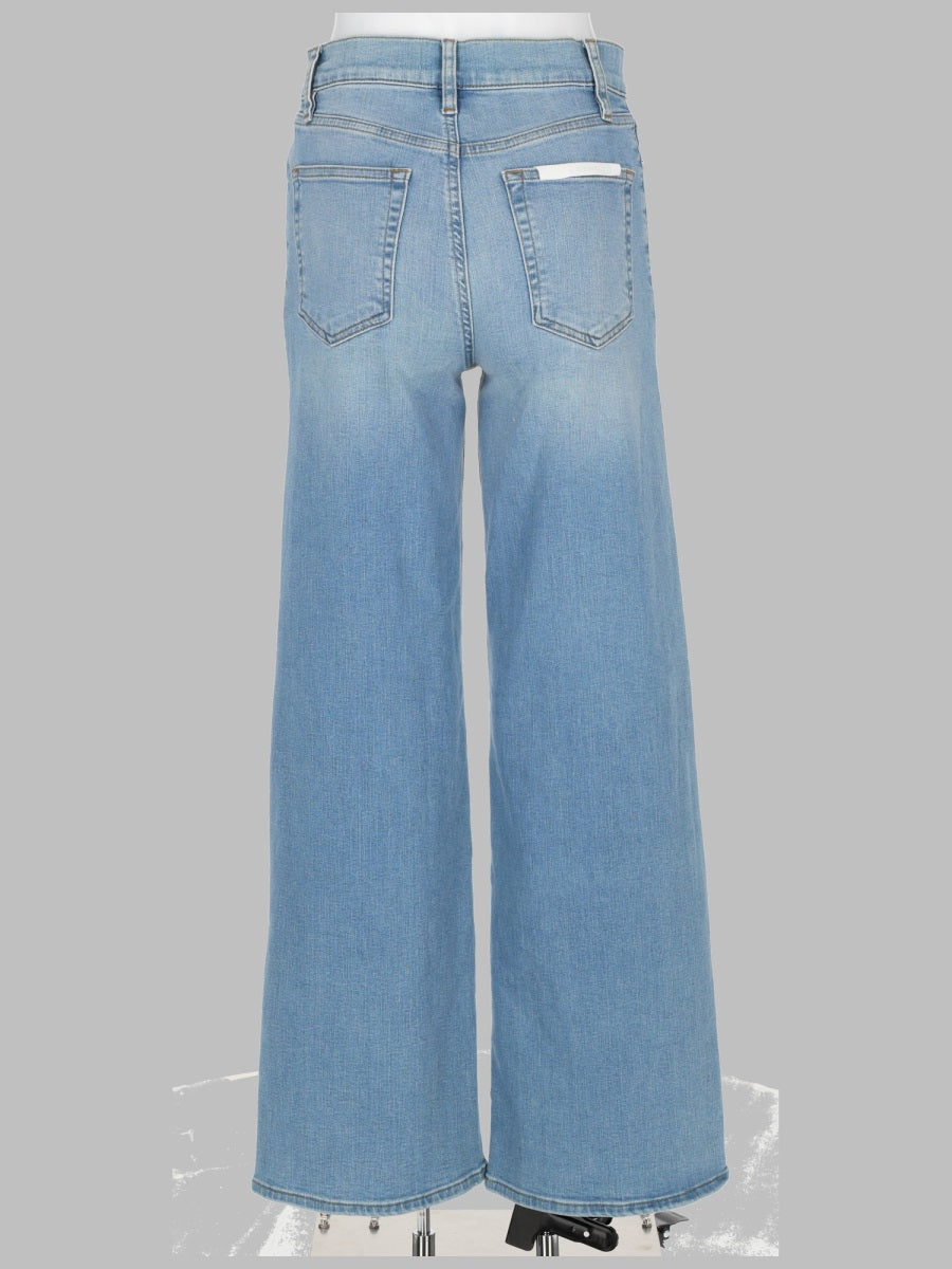 Frame Le Slim Palazzo Jeans — Blue, view 2