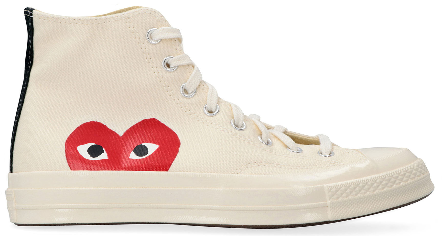 Comme Des GarçOns Play High-Top Sneaker — Cream, view 2