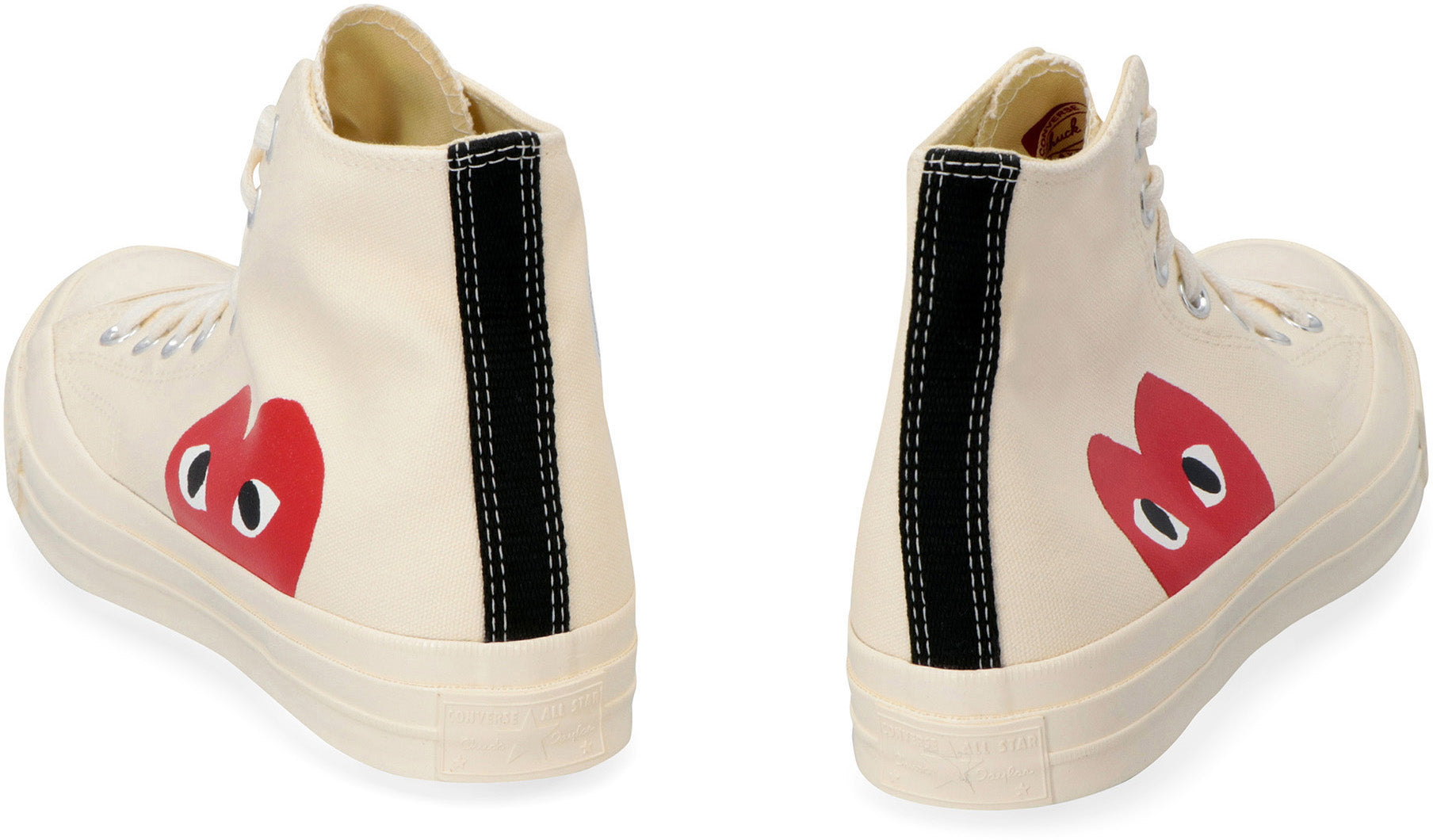 Comme Des GarçOns Play High-Top Sneaker — Cream, view 4
