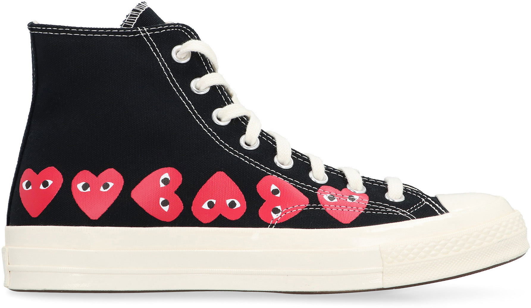 Comme Des GarçOns Play High-Top Sneaker — Black, view 2