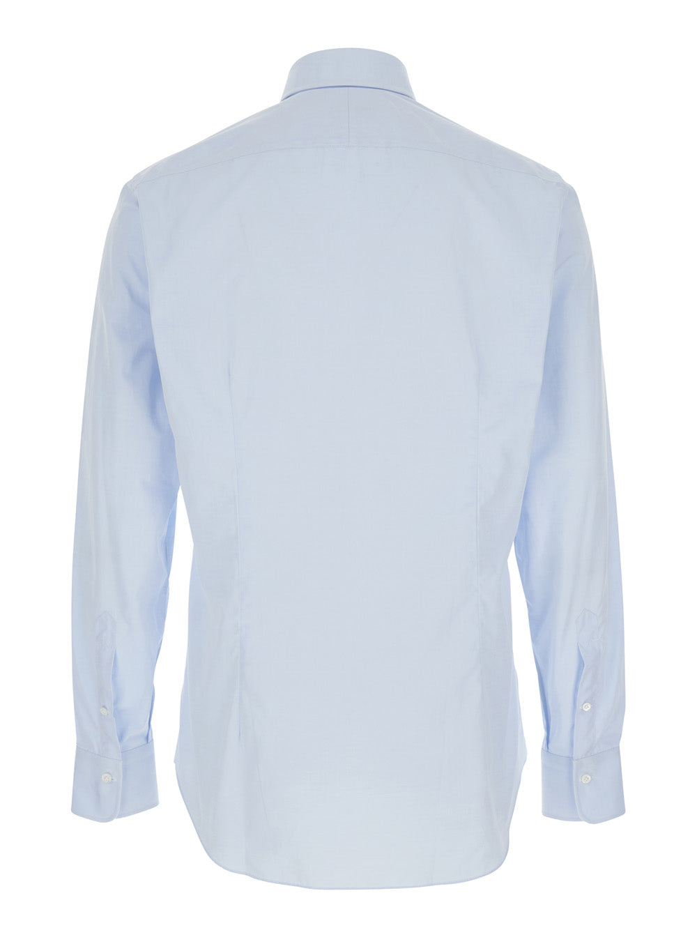 Alessandro Gherardi 100% Cotton Classic Collar Shirt — Blue by Alessandro Gherardi
