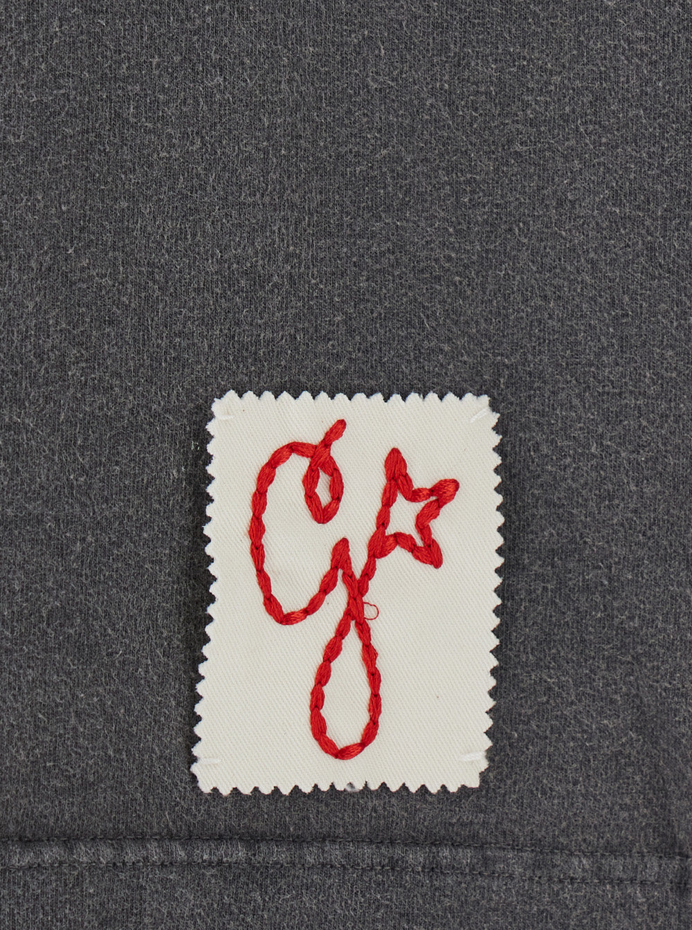 Golden Goose Logo-Embellished Cotton T-Shirt — Gray, view 2