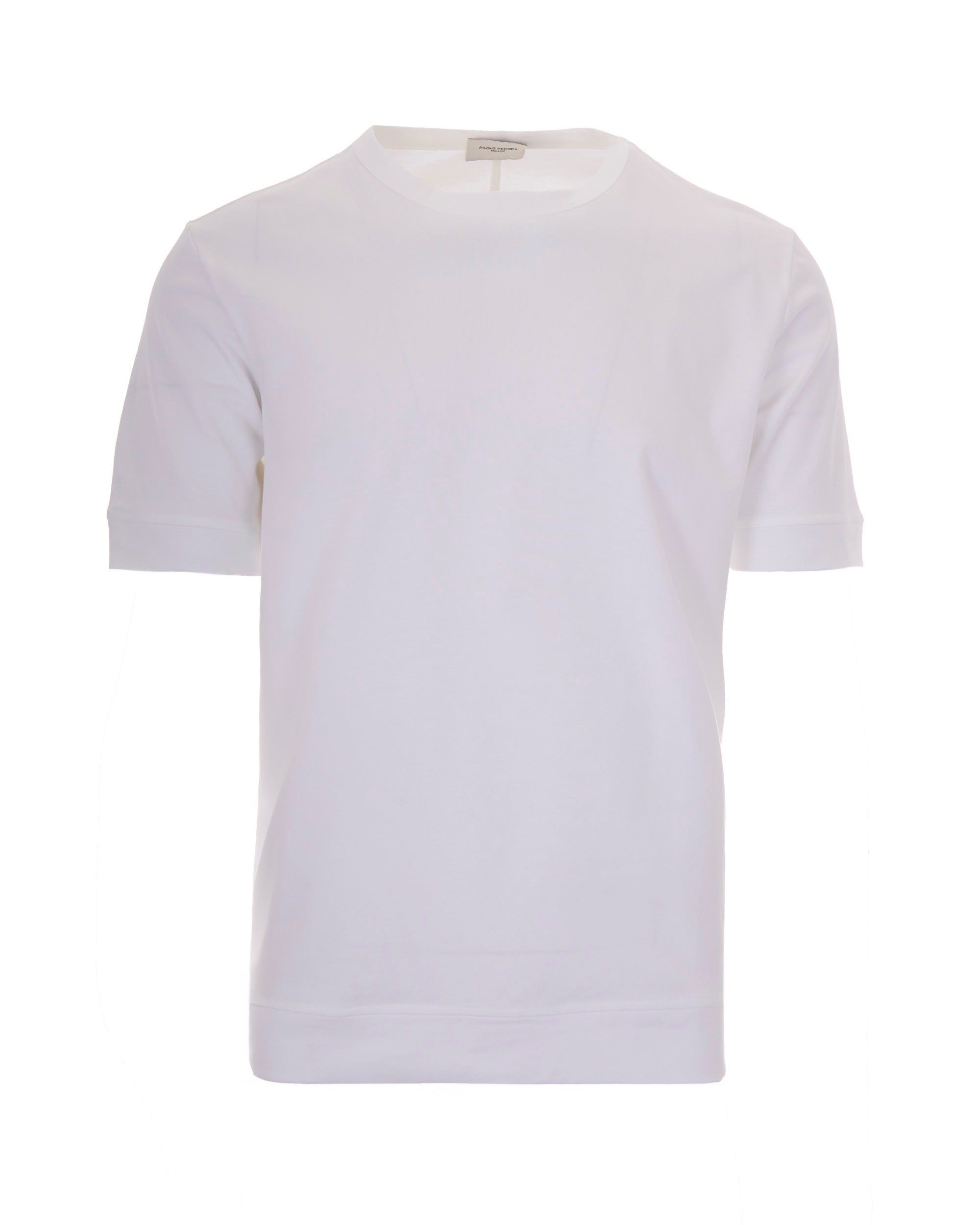 Paolo Pecora Stretch Cotton T-Shirt — White by Paolo Pecora