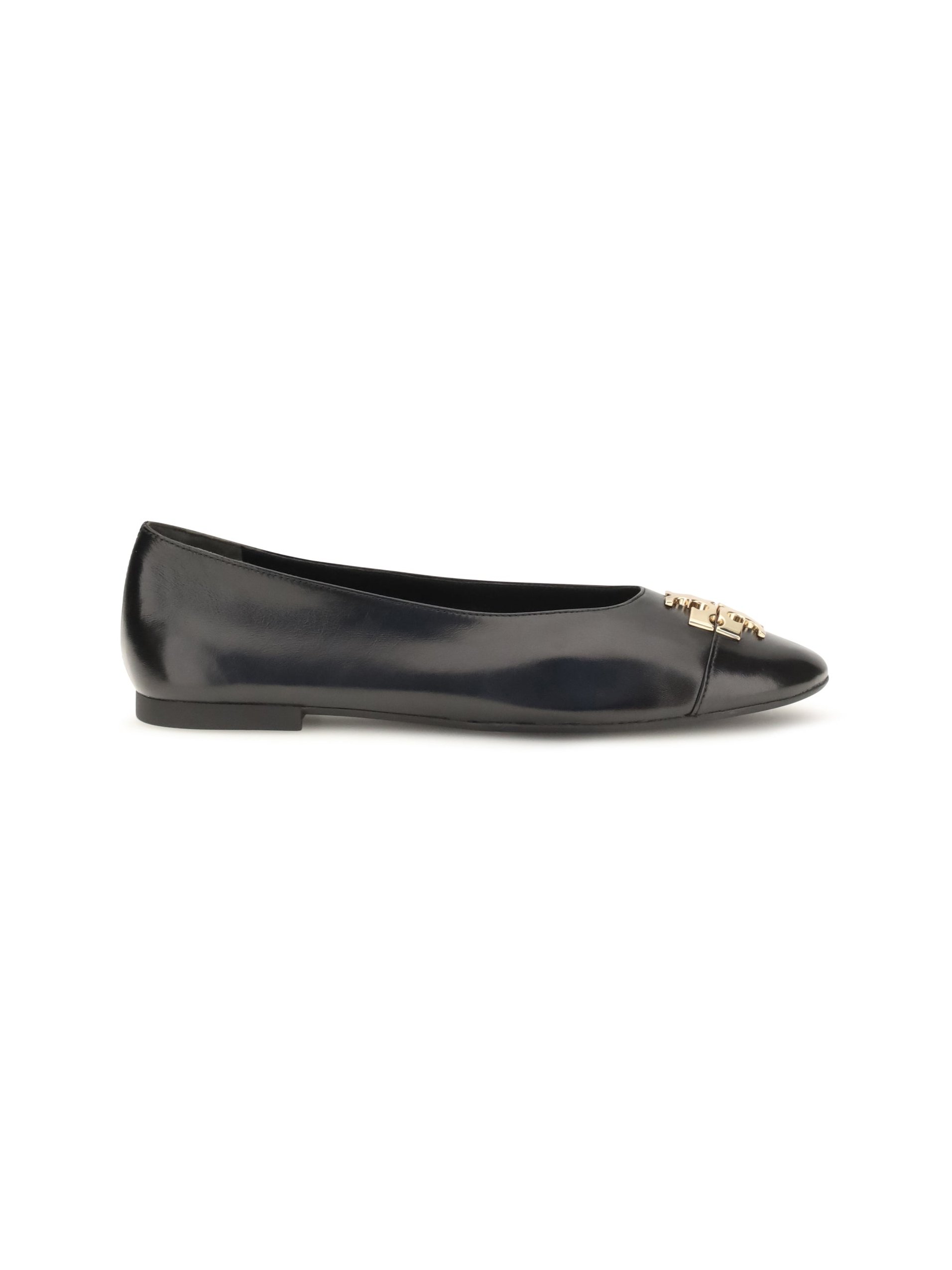 Tory Burch Charlie Ballerina Flat — Black, view 3