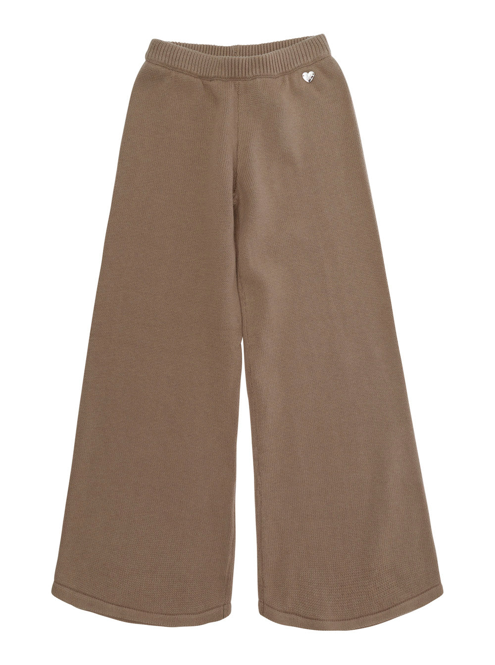 Monnalisa Cotton-Wool Blend Trousers — Beige by Monnalisa