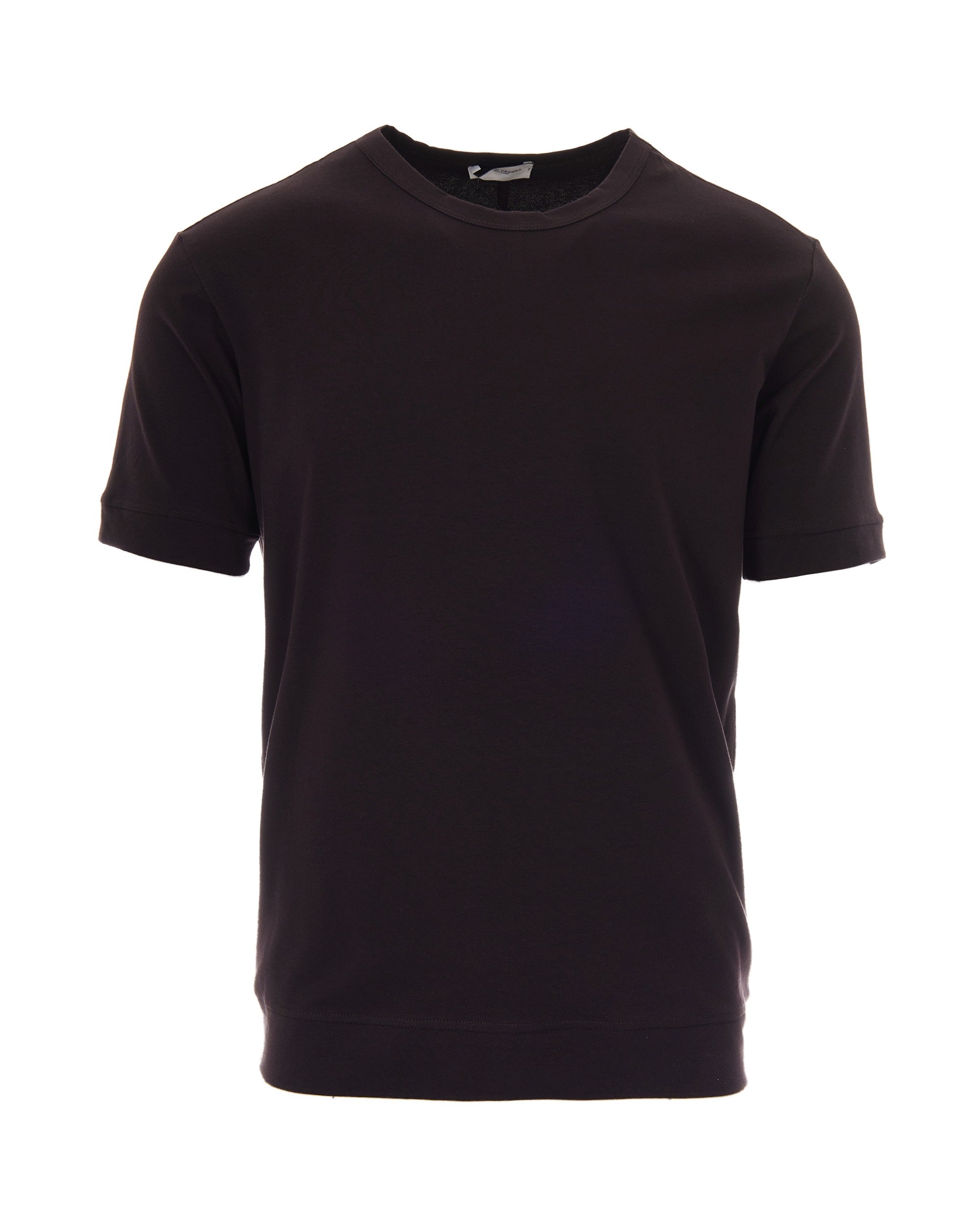 Paolo Pecora Stretch Cotton T-Shirt — Brown by Paolo Pecora