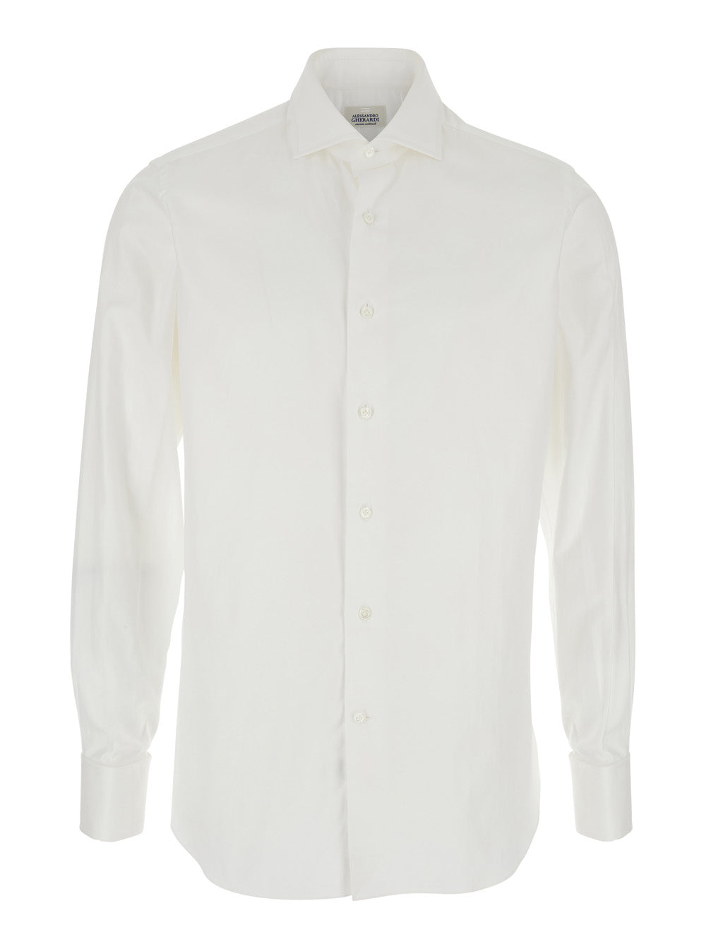 Alessandro Gherardi Cotton Classic Collar Shirt — White by Alessandro Gherardi