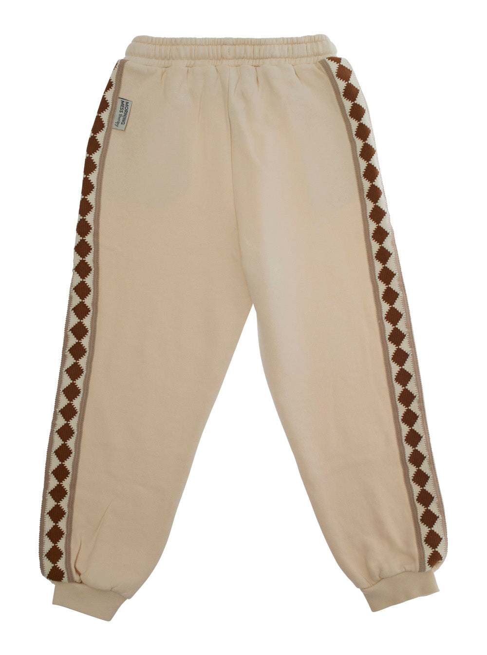 Morning Mess Therapy Cotton Drawstring Joggers — White, view 2