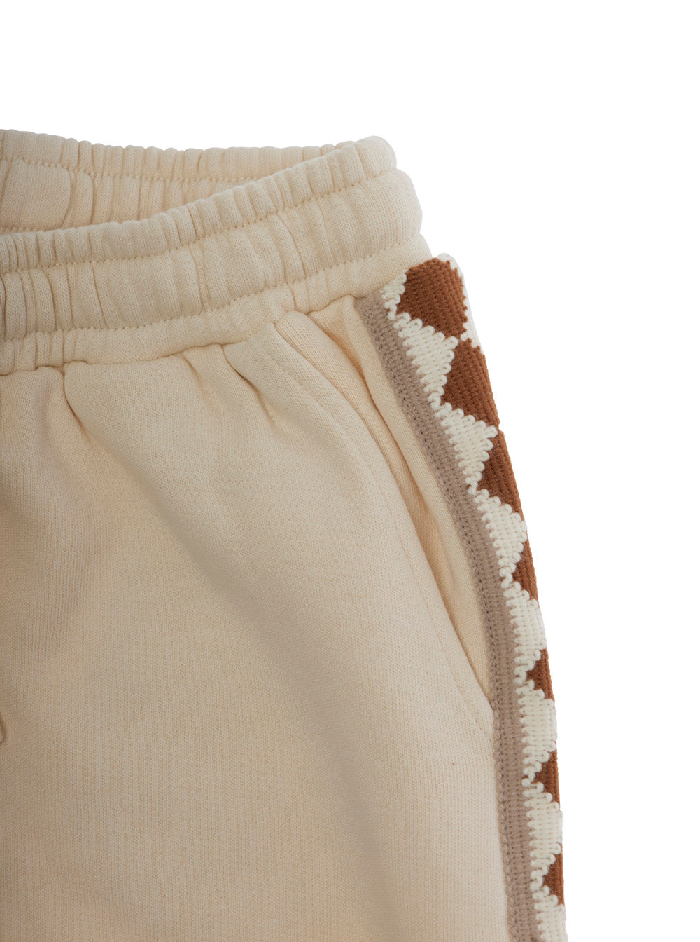Morning Mess Therapy Cotton Drawstring Joggers — White, view 3