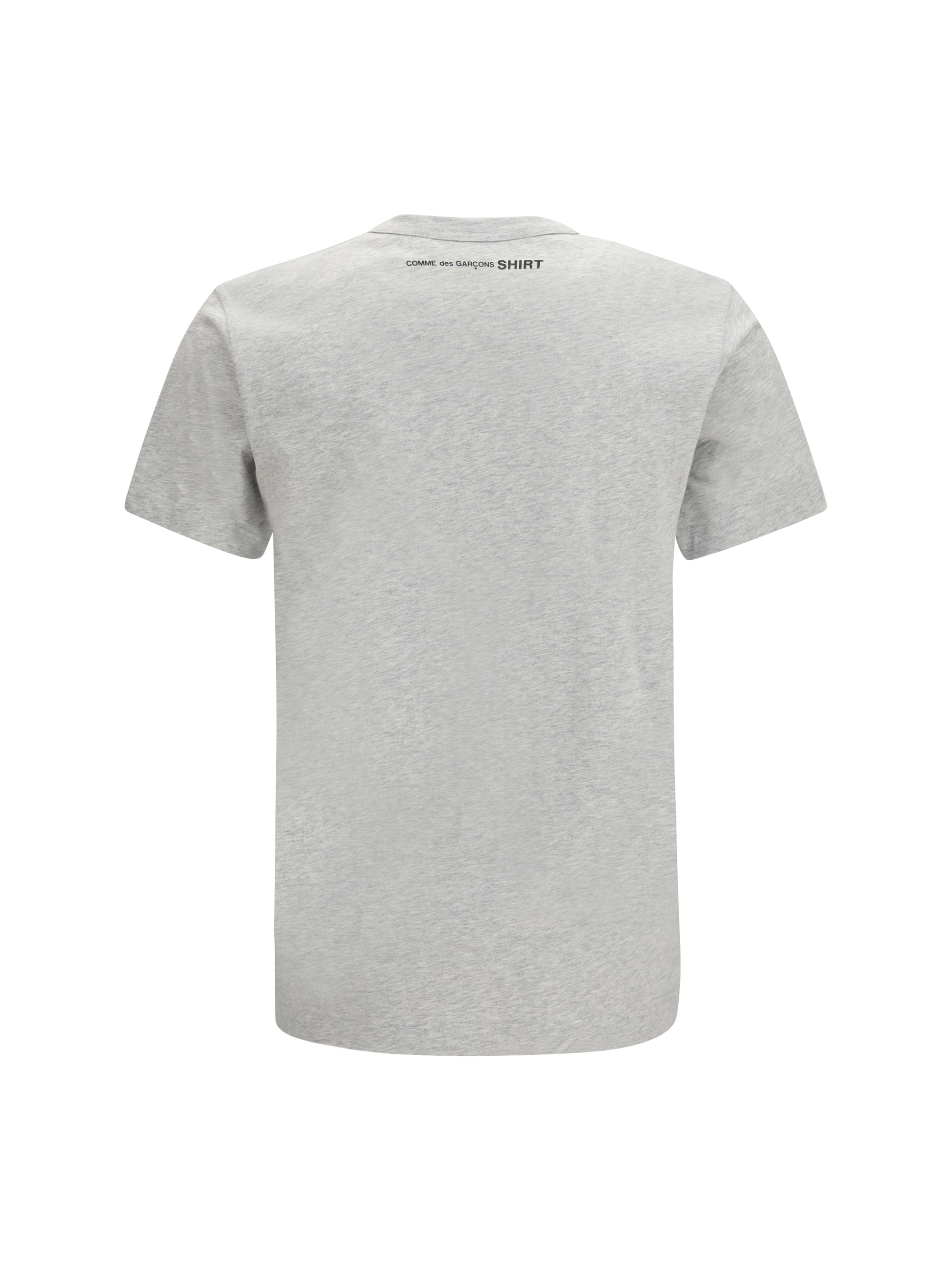 Comme Des GarçOns Shirt Crewneck Cotton T-Shirt — Gray by Comme Des Garcons Shirt