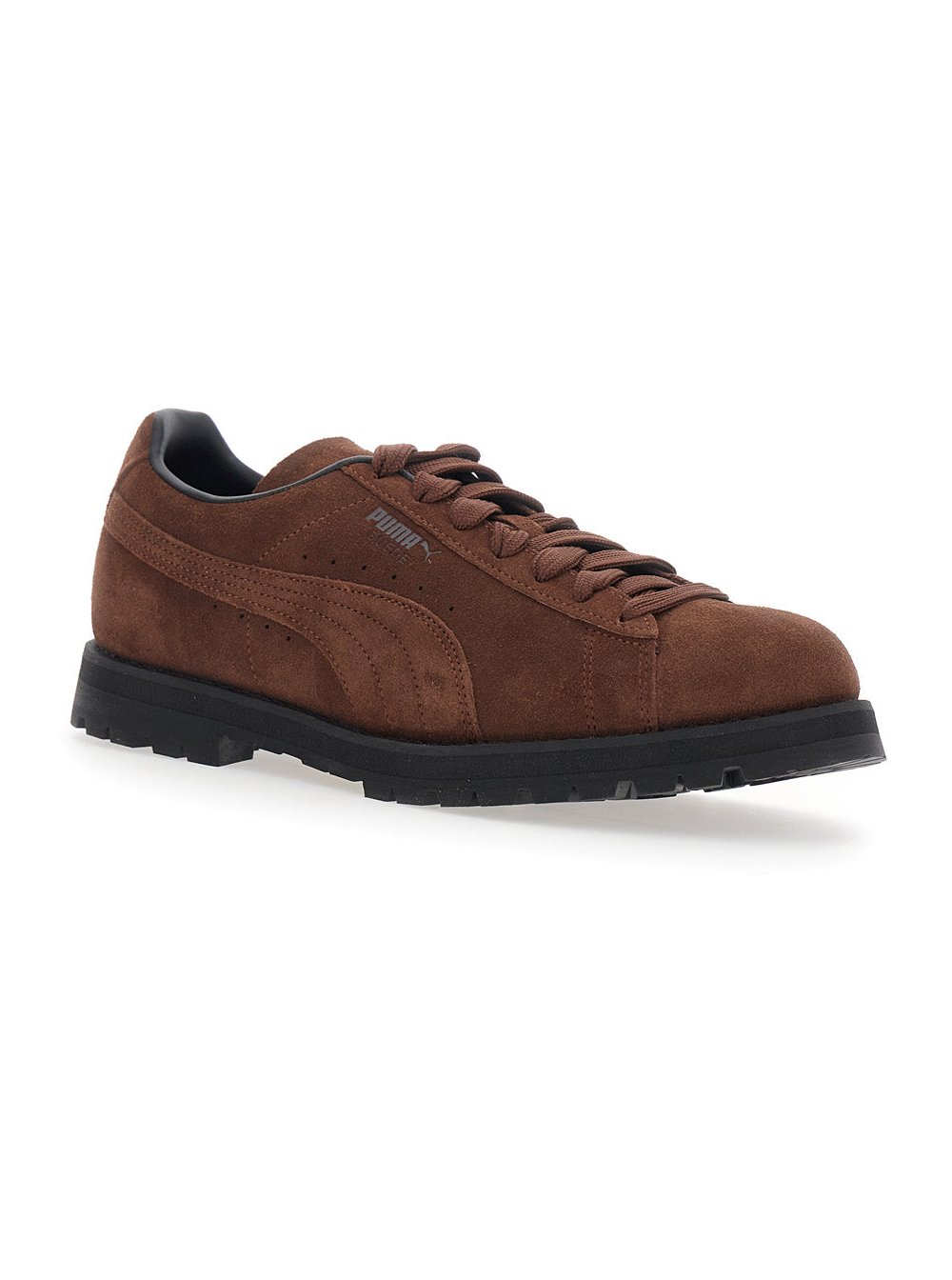 Puma Leather with Vibram Sole Sneakers — Brown, view 2