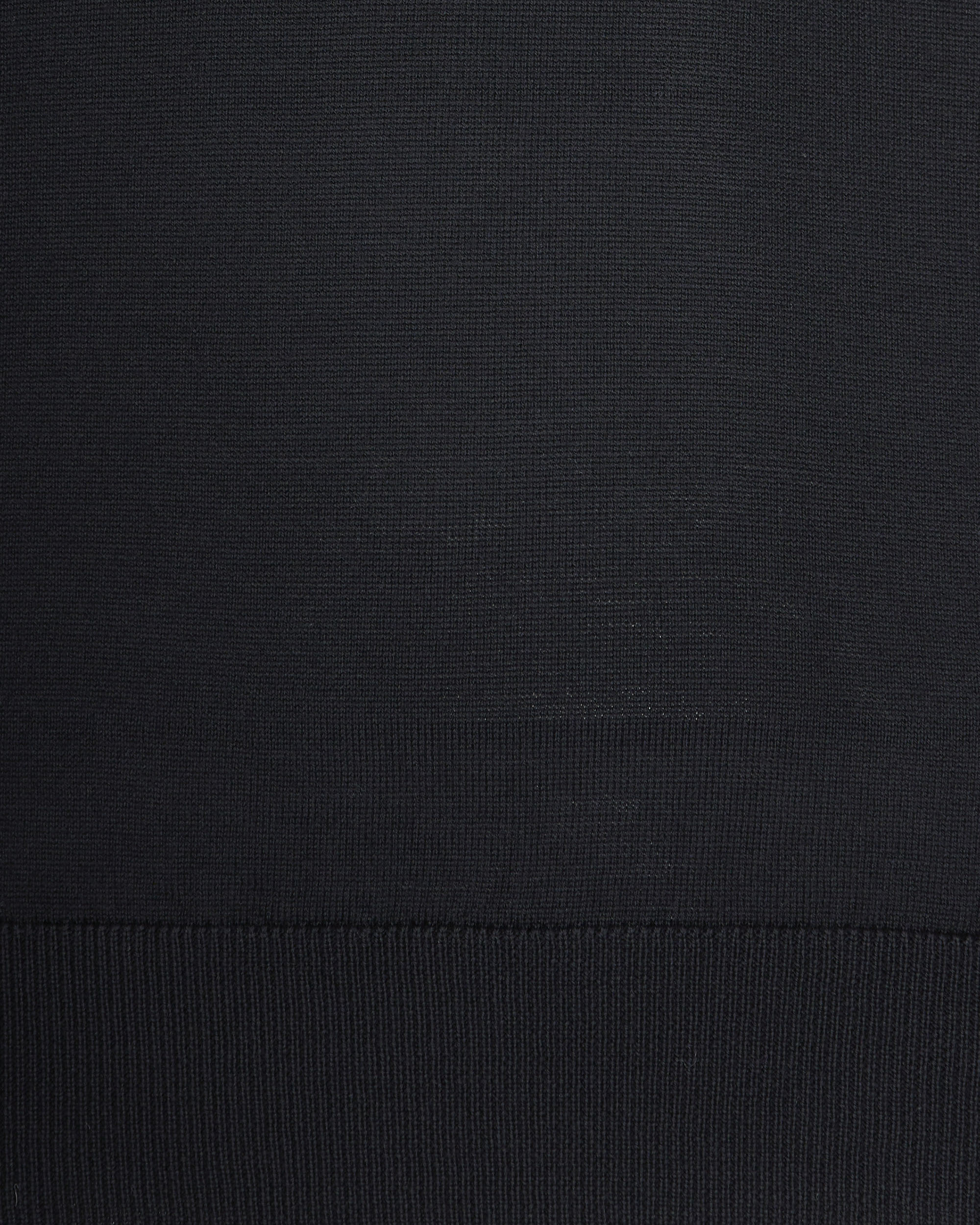 Paolo Pecora Virgin Wool Half-Zip Polo — Black, view 3