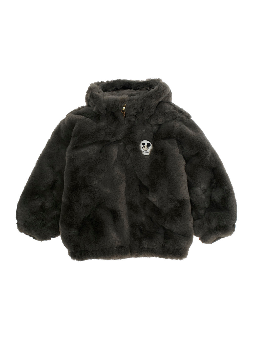 Mini Rodini Faux Fur Jacket — Gray by Mini Rodini