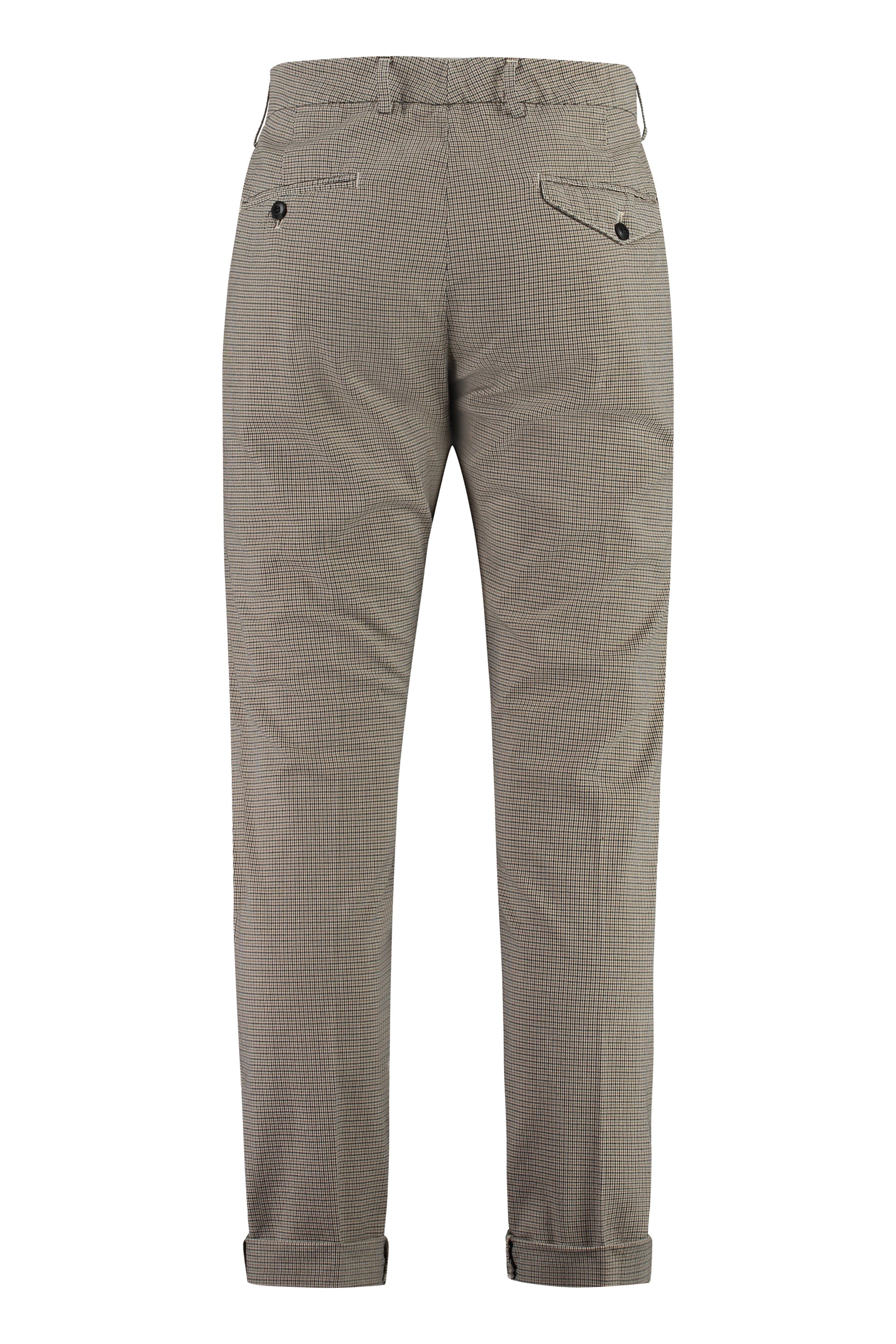 Dondup Prince-of-Wales Check Chinos — Beige, view 2