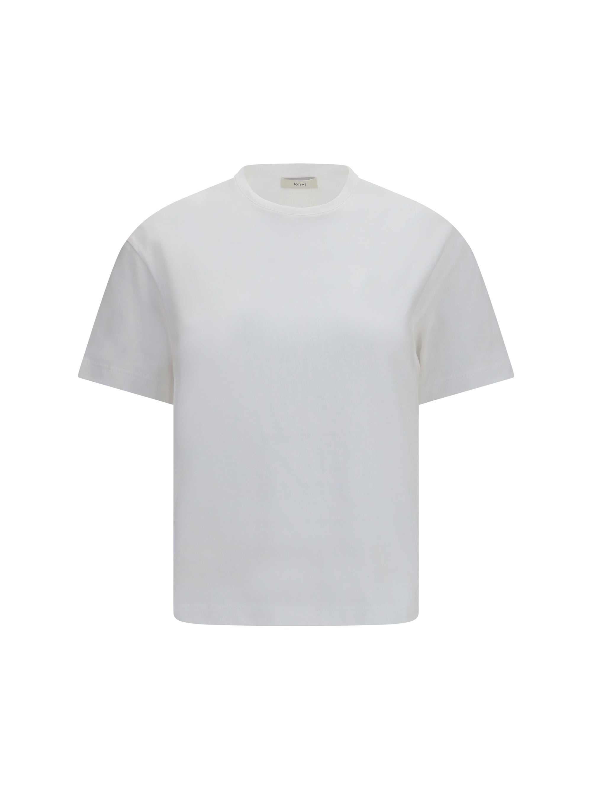 Toteme 100% Cotton Relaxed Fit T-Shirt — White, view 3