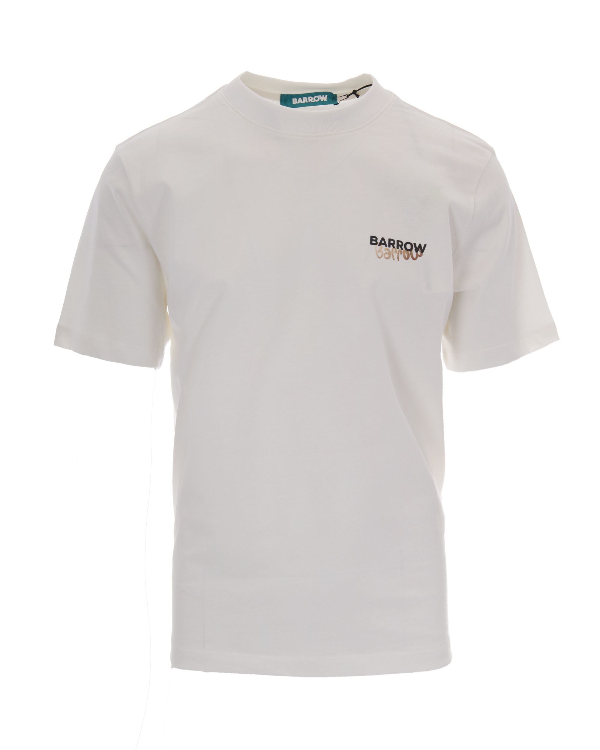 Barrow Logo-Embroidered Cotton T-Shirt — Beige by Barrow