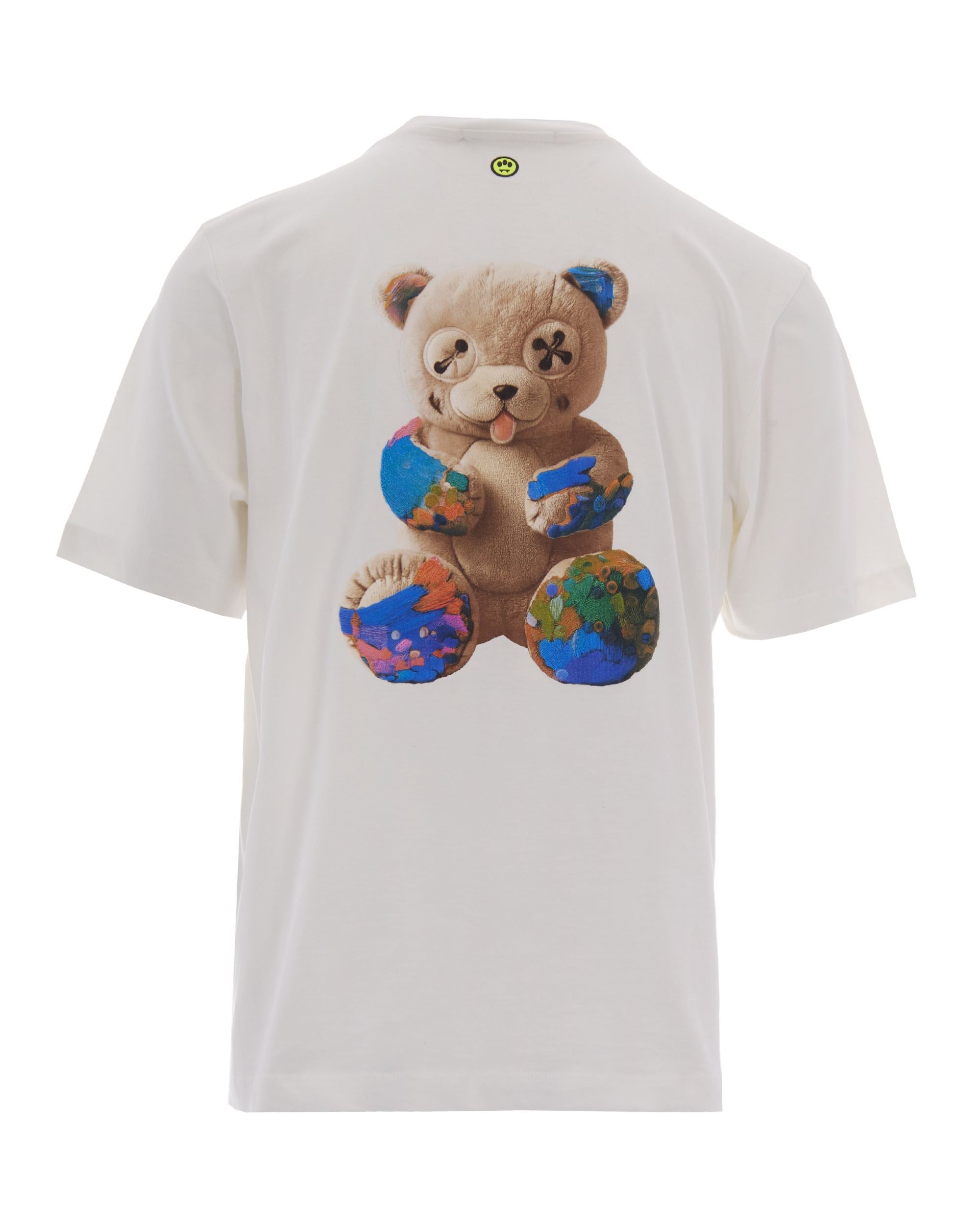 Barrow Logo-Embroidered Cotton T-Shirt — Beige, view 2