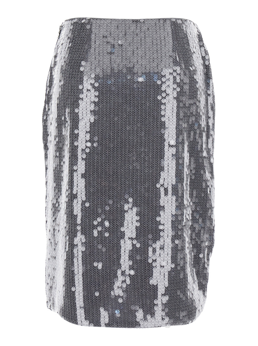 Rotate Birger Christensen Sequined Recycled Polyester Skirt — Gray, view 2