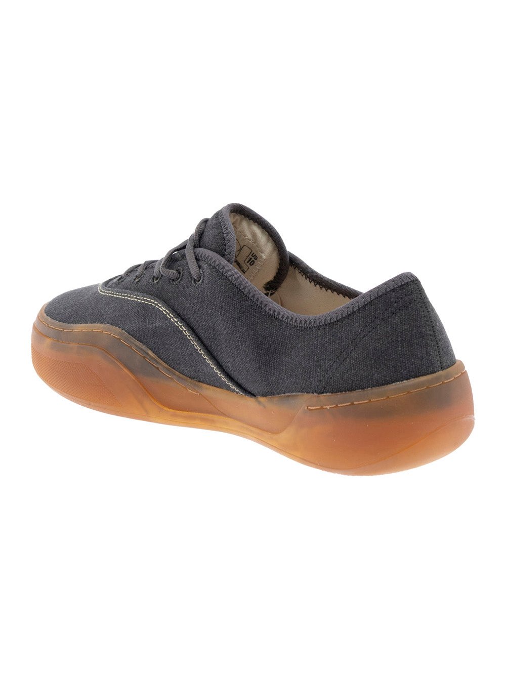 Erl Low-Top Cotton Sneaker — Black, view 2