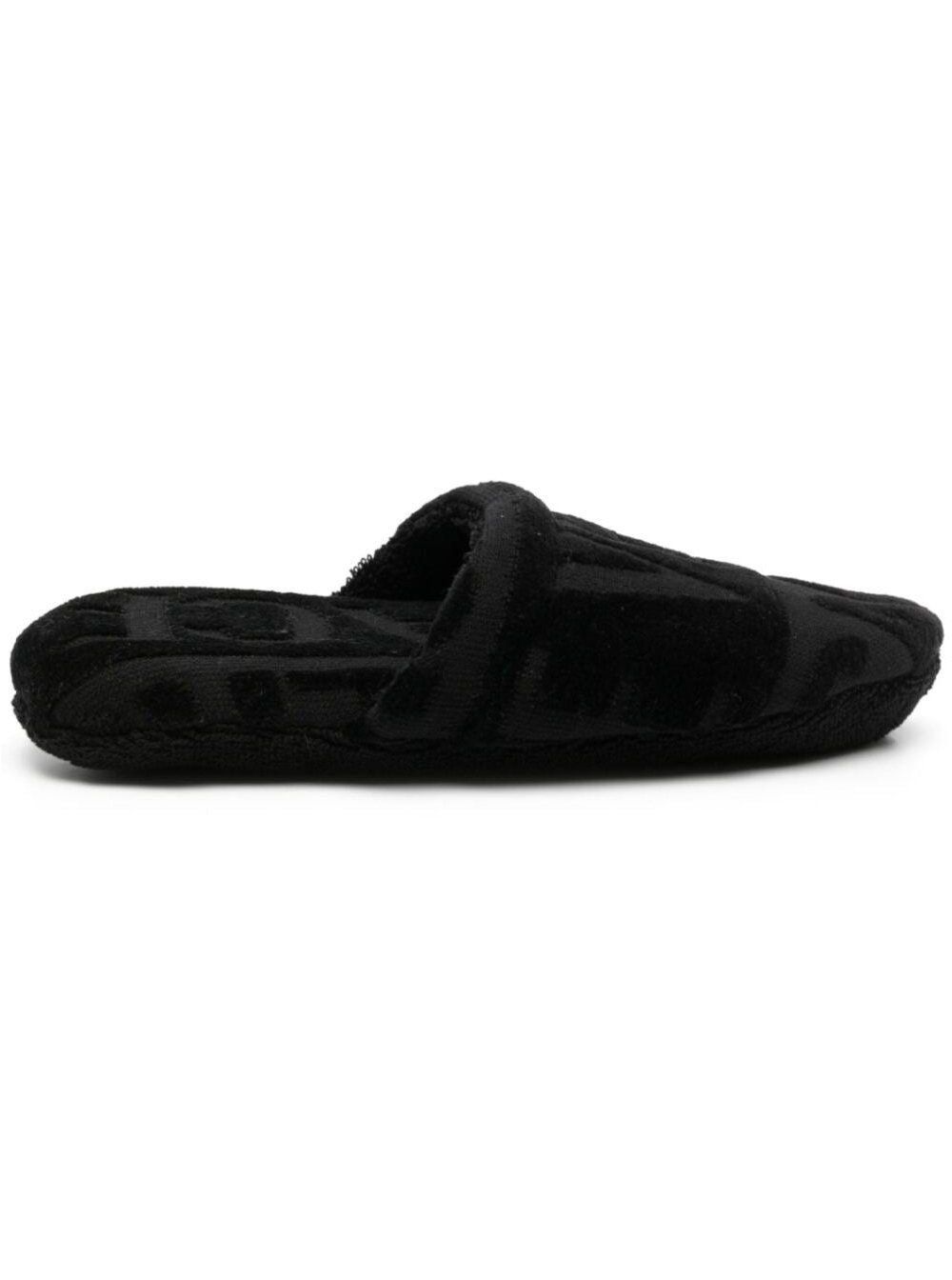 Versace Home Ecoleather Cotton Slipper — Black by Versace Home
