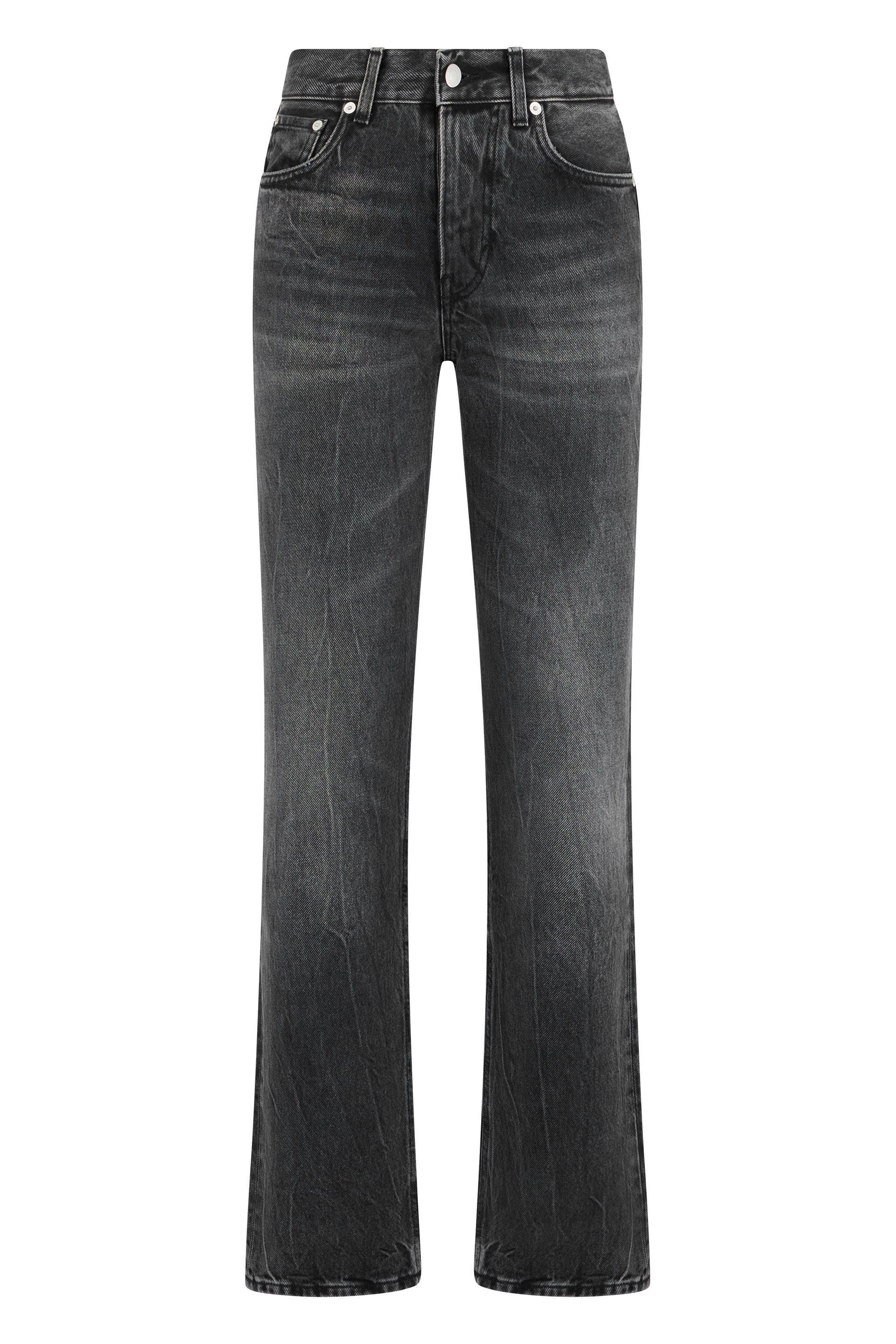 Haikure Organic Cotton Straight-Leg Jeans — Black by Haikure