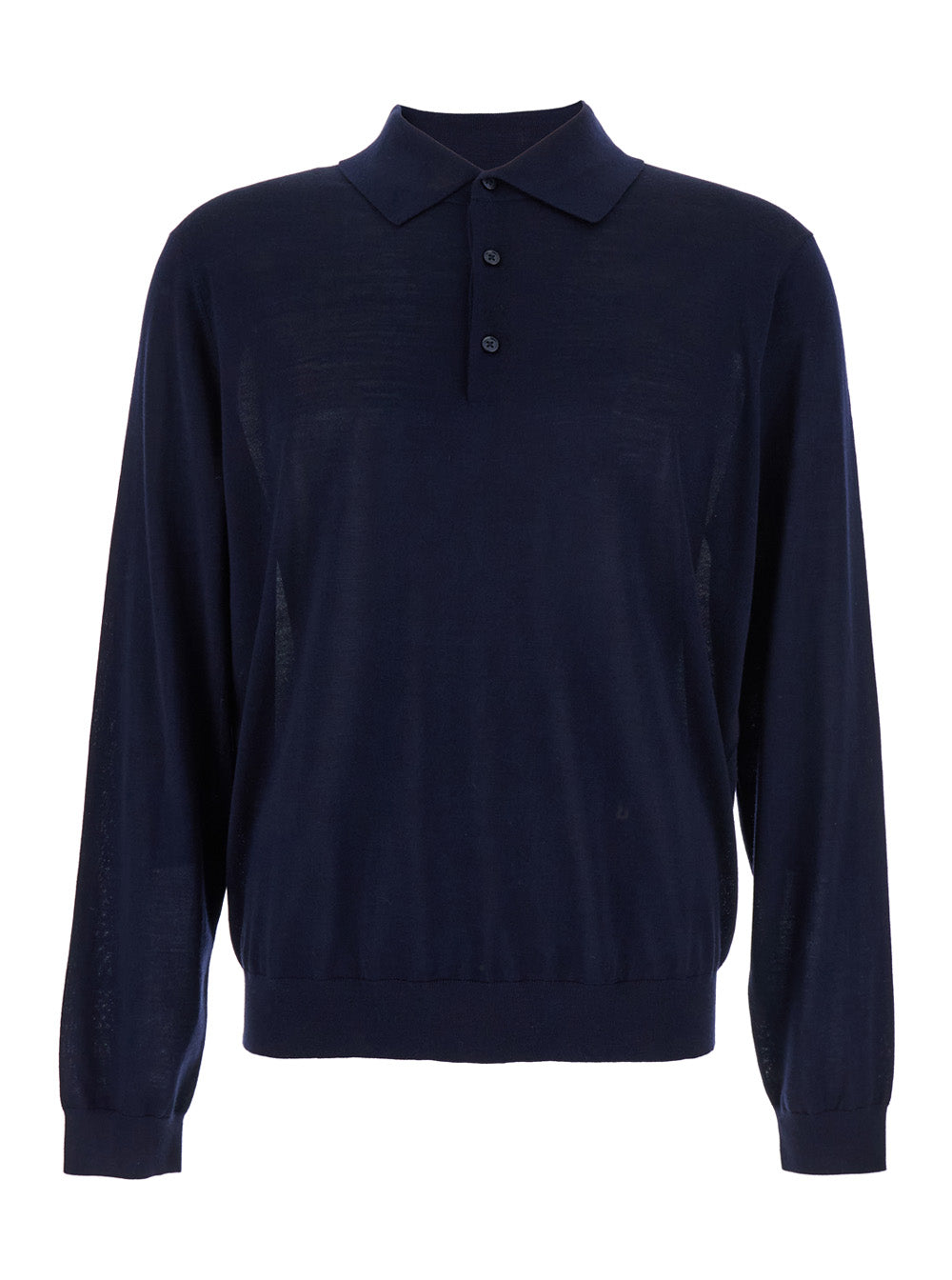 Sunflower Wool Polo Shirt — Navy by Sunflower