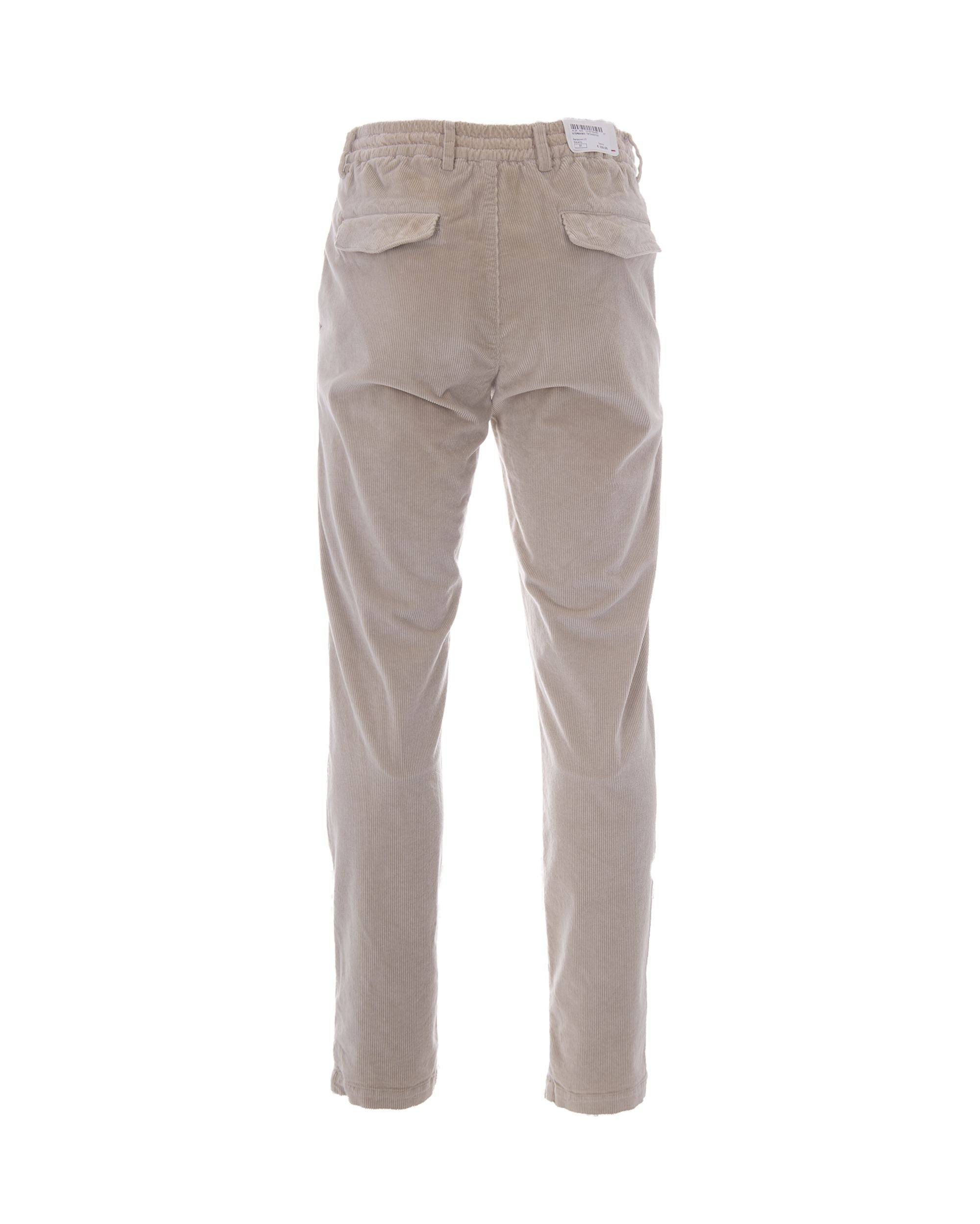Eleventy Ribbed Corduroy Joggers — Beige, view 2