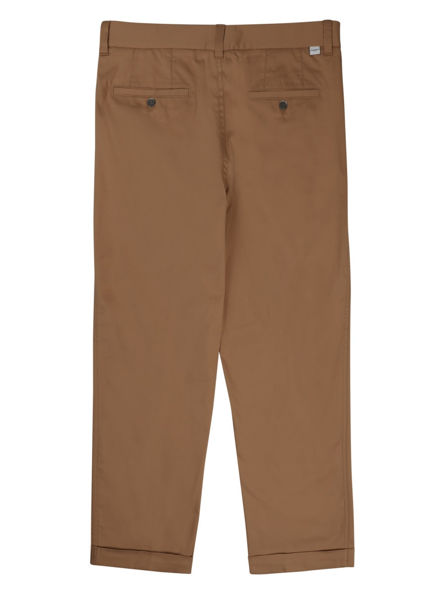 Paolo Pecora Cotton-Blend Trousers — Beige, view 2