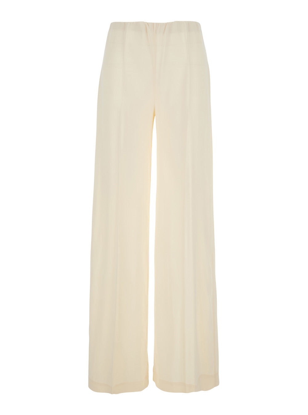 Jucca Elasticated Waist Trousers — White by Jucca