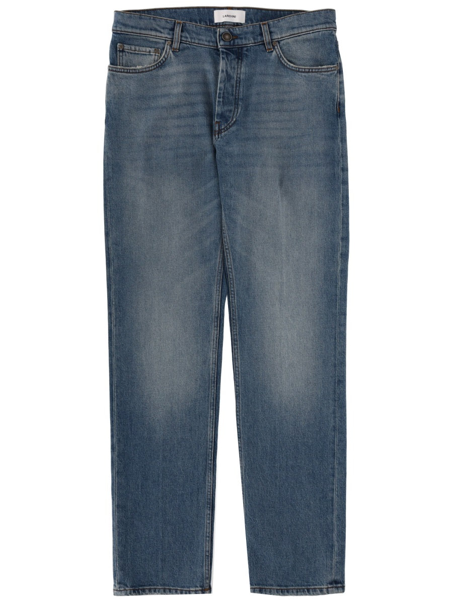Lardini Comfort Fit Cotton Jeans — Blue by Lardini
