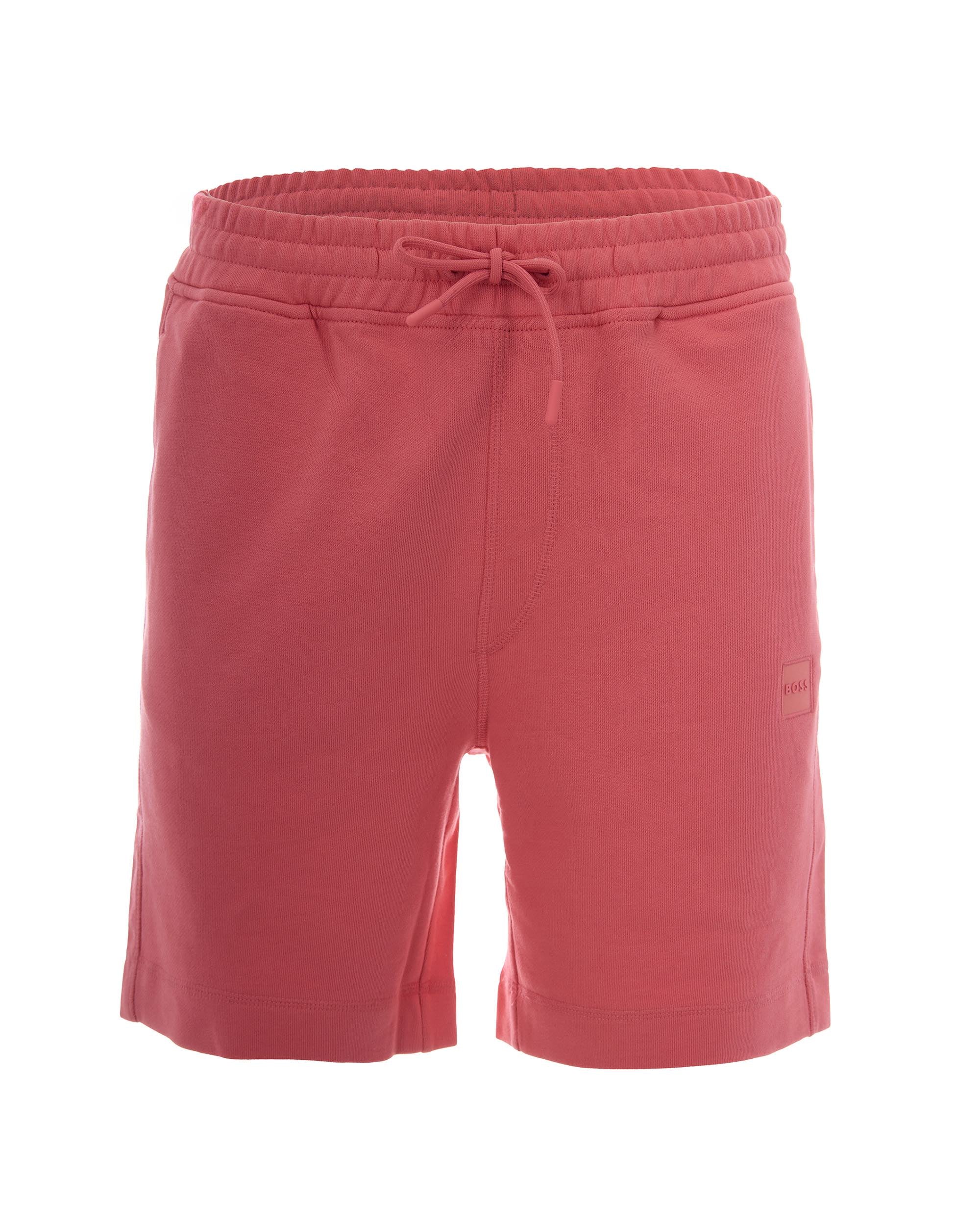 Hugo Boss Terry Cotton Bermuda Shorts — Red by Hugo Boss